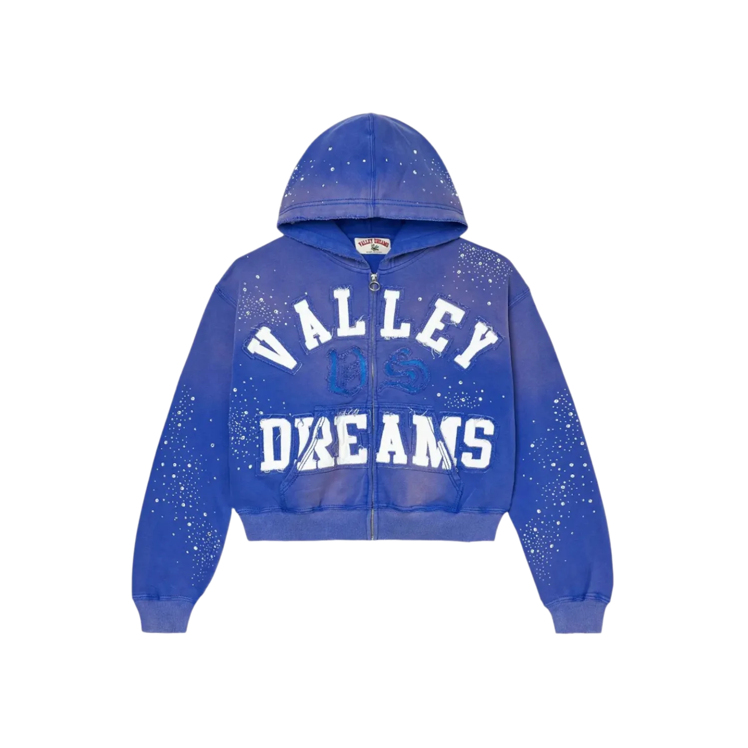 Vale Forever Classico Zip Up Hoodie Sapphire