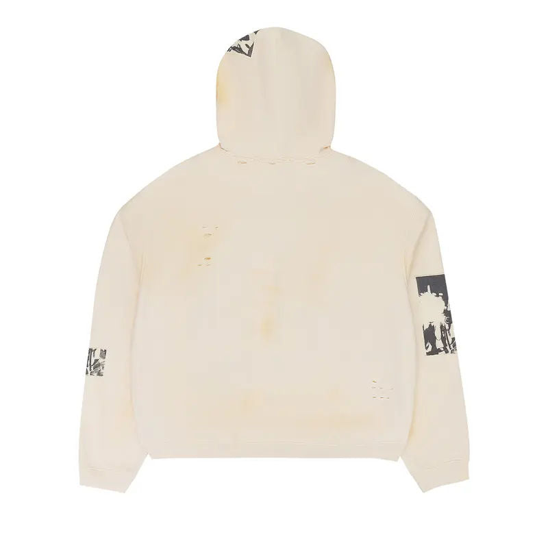 Birth Of Royal Child Flashlight Zip Up Hoodie Cream