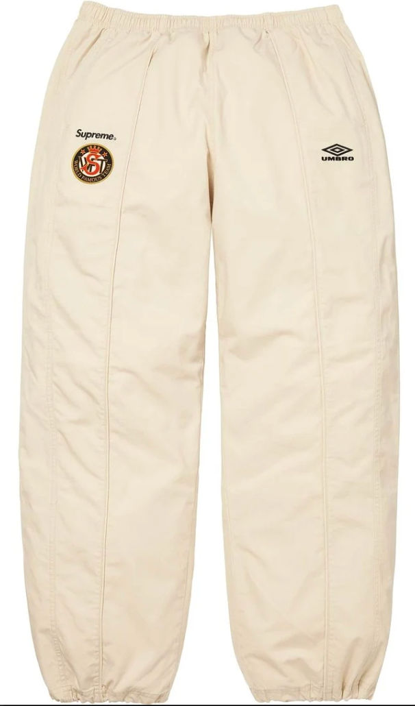 Supreme Umbro Cotton Ripstop Track Pant Cream