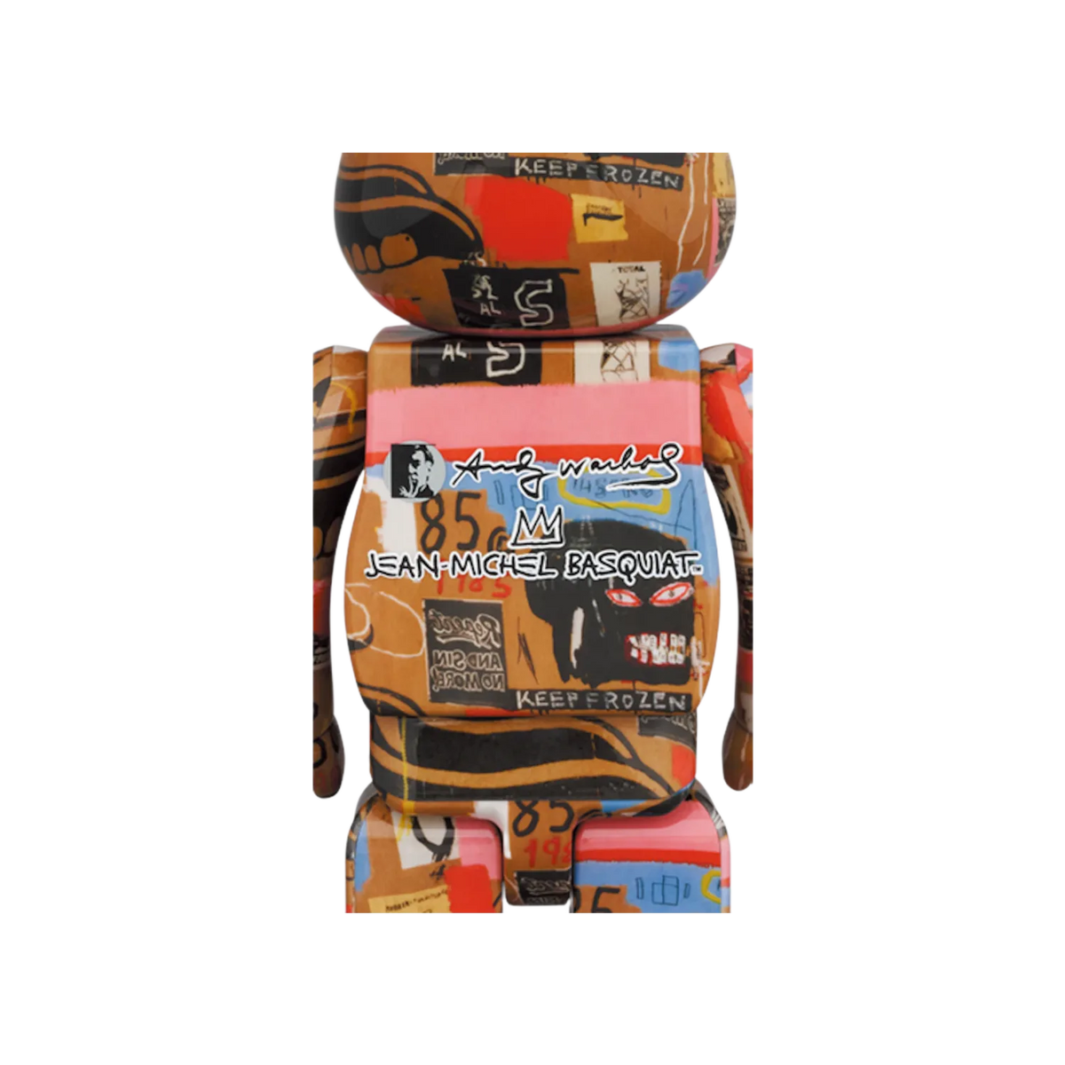 Bearbrick Andy Warhol x JEAN-MICHEL BASQUIAT #2 100% & 400% Set