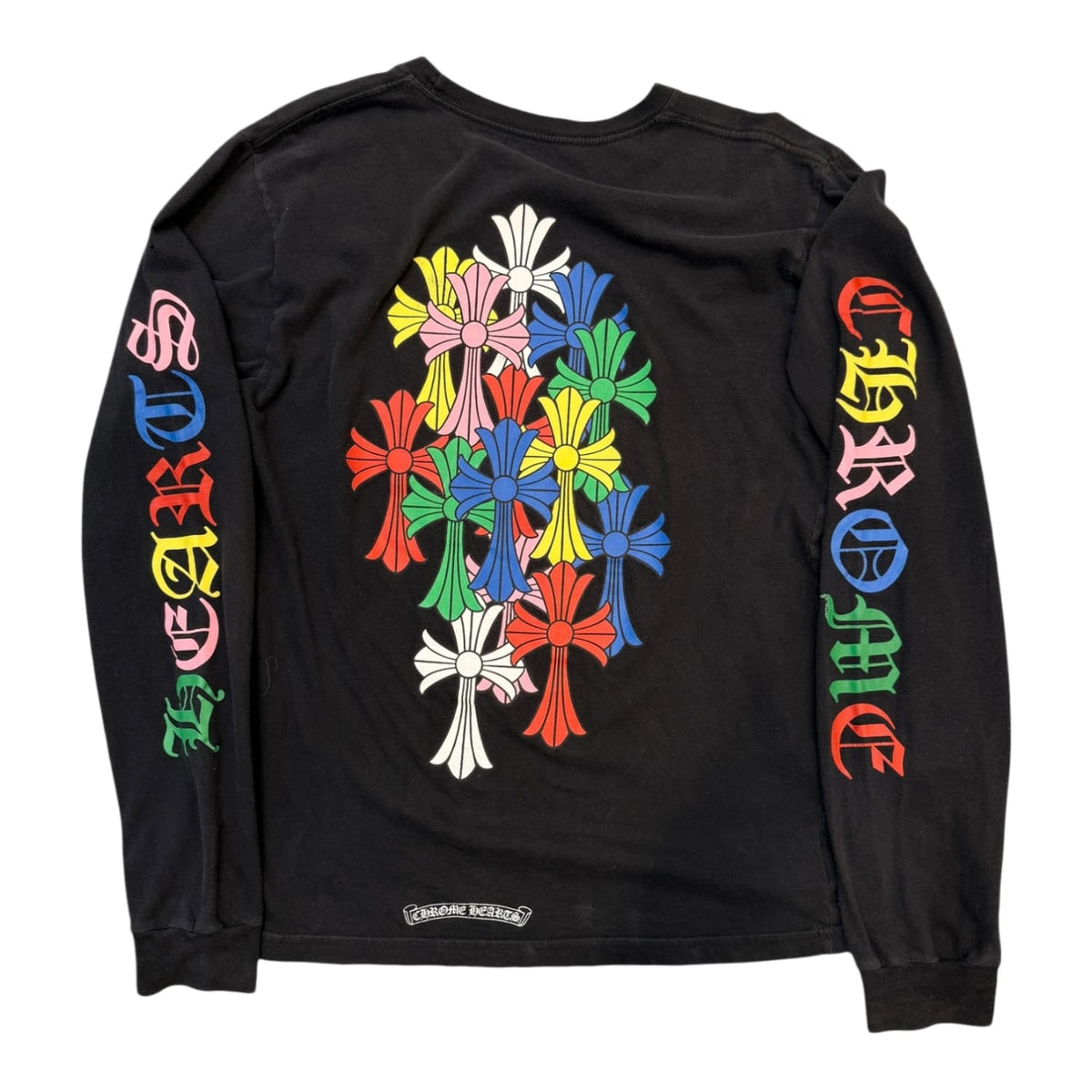 Chrome Hearts Multi Color Cross Cemetery L/S T-shirt Black