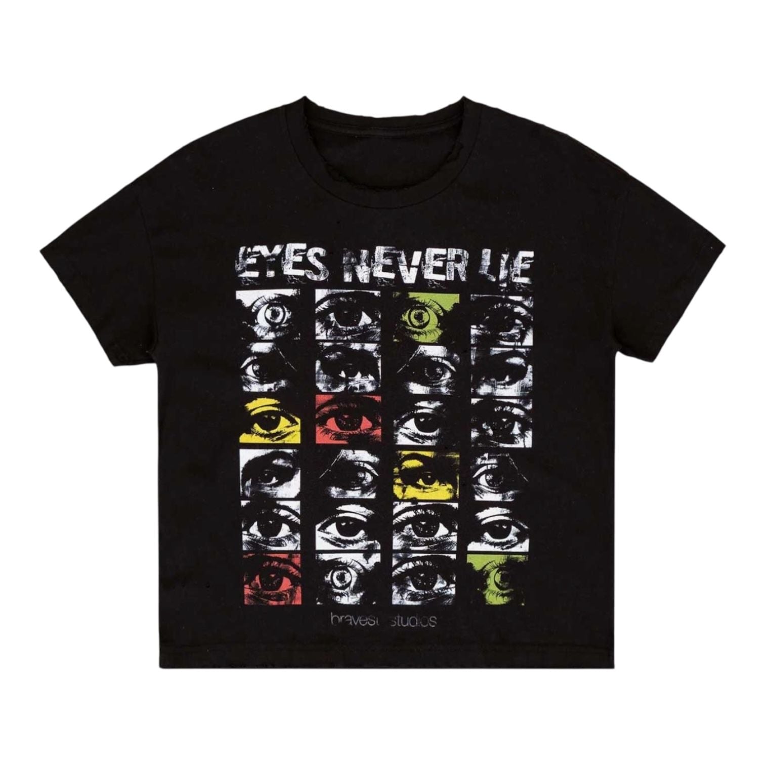 Bravest Studios Eyes Vintage T-Shirt Black