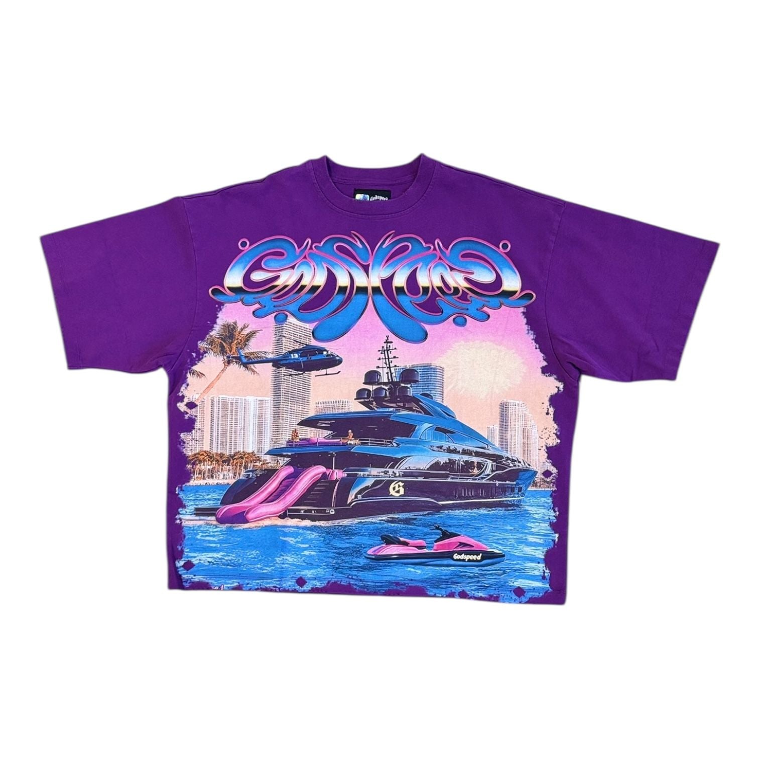 Godspeed Miami Exclusive Yacht T-Shirt Purple