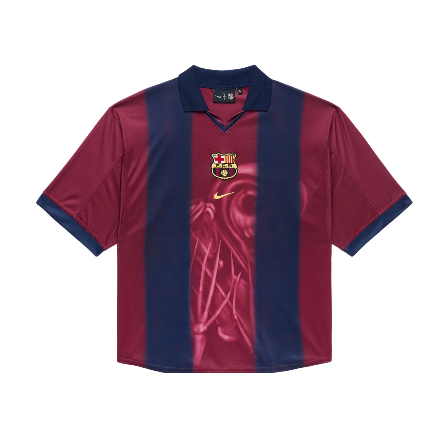 Travis Scott x Nike x FC Barcelona Retro 2000/01 Home Skeleton Jersey Multicolor