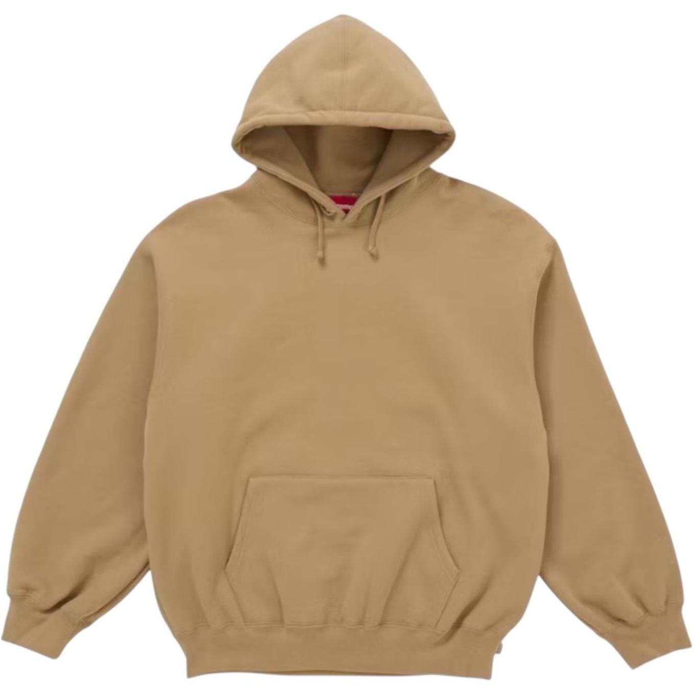 Supreme Satin Appliqué Hooded Sweatshirt (FW25) Brown