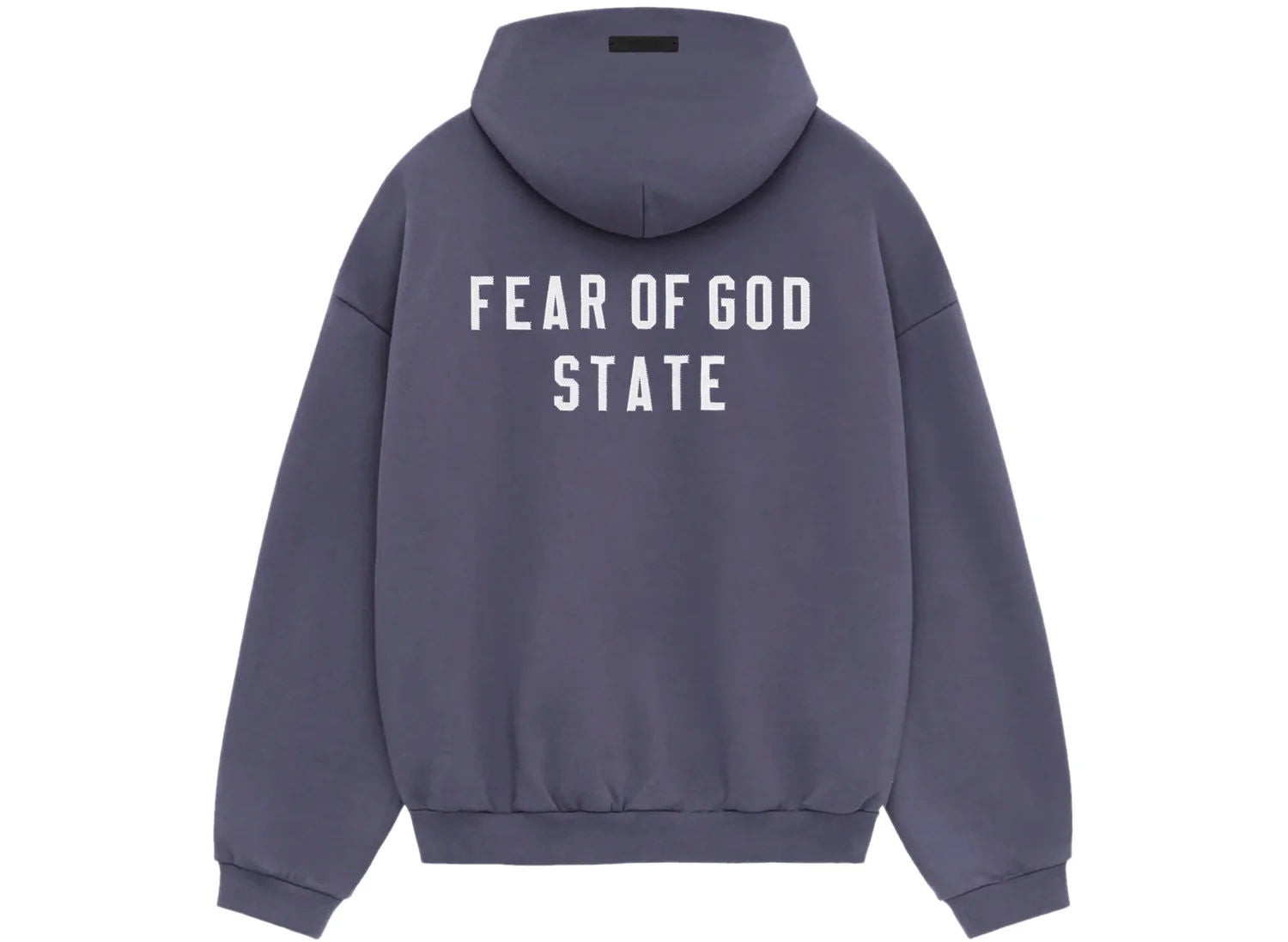 Fear of God Essentials Heavy Fleece Full Zip Up Hoodie Marine