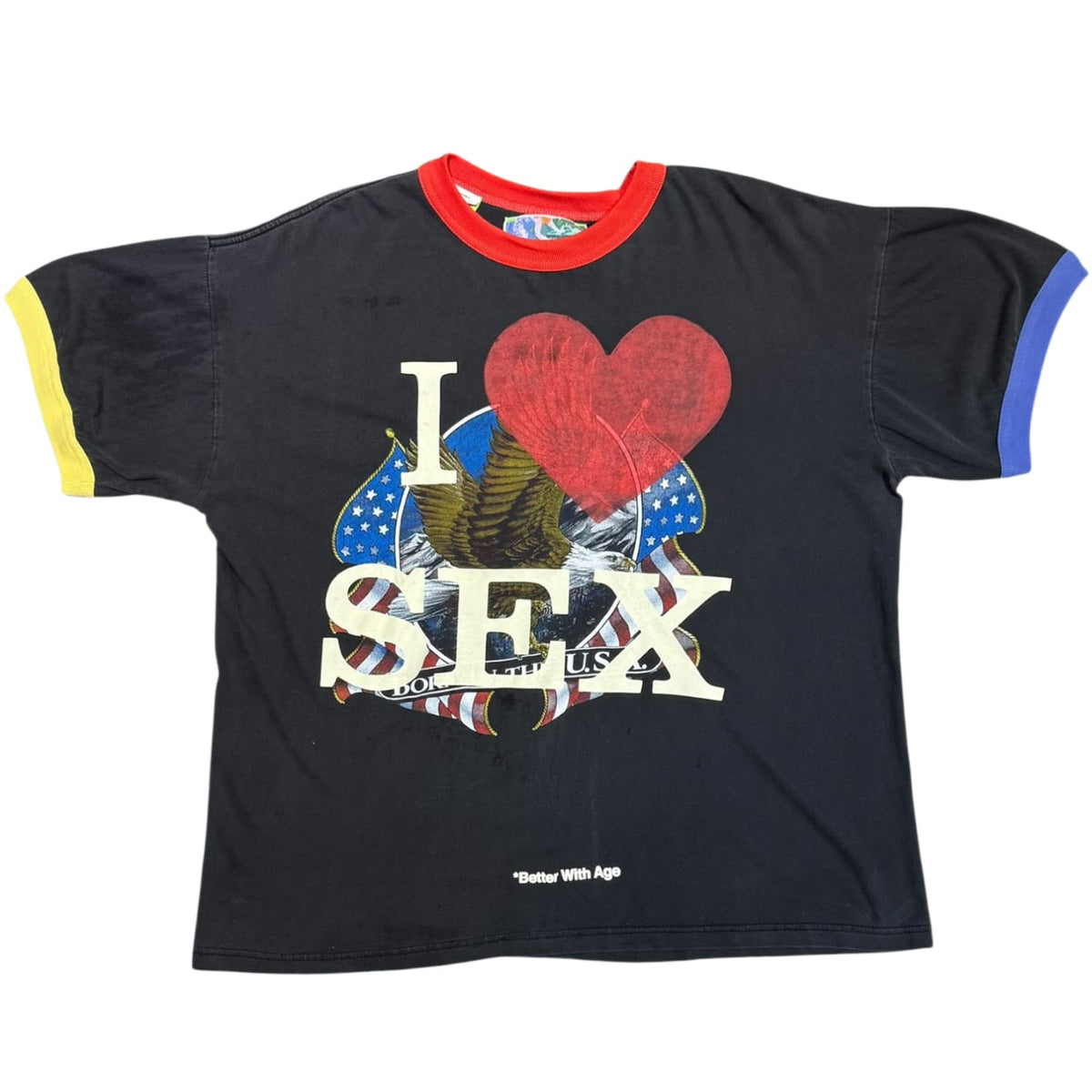 Better With Age Knoxville Ringer Sex USA T-Shirt Black