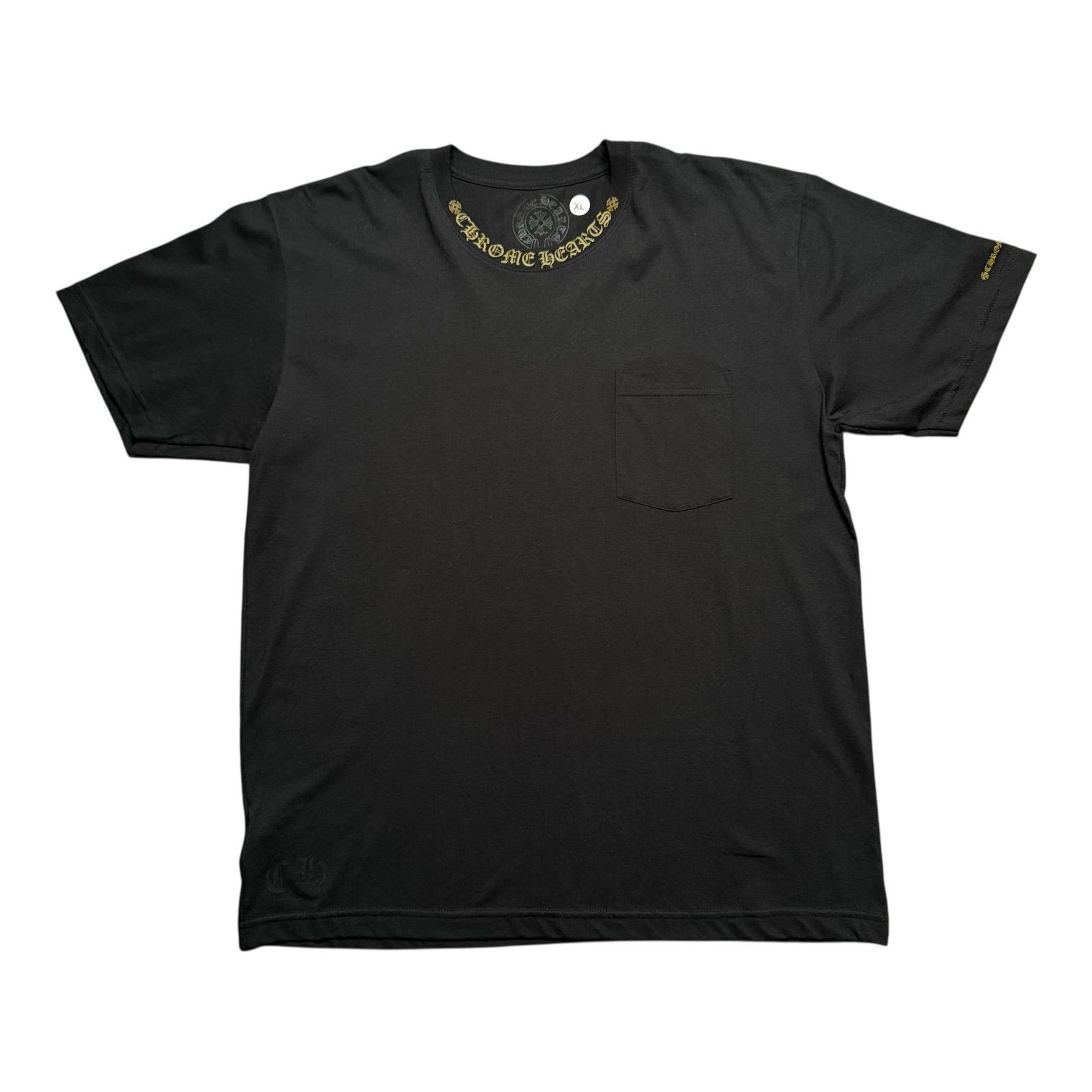 Chrome Hearts Neck Logo T-Shirt Black/Army Green