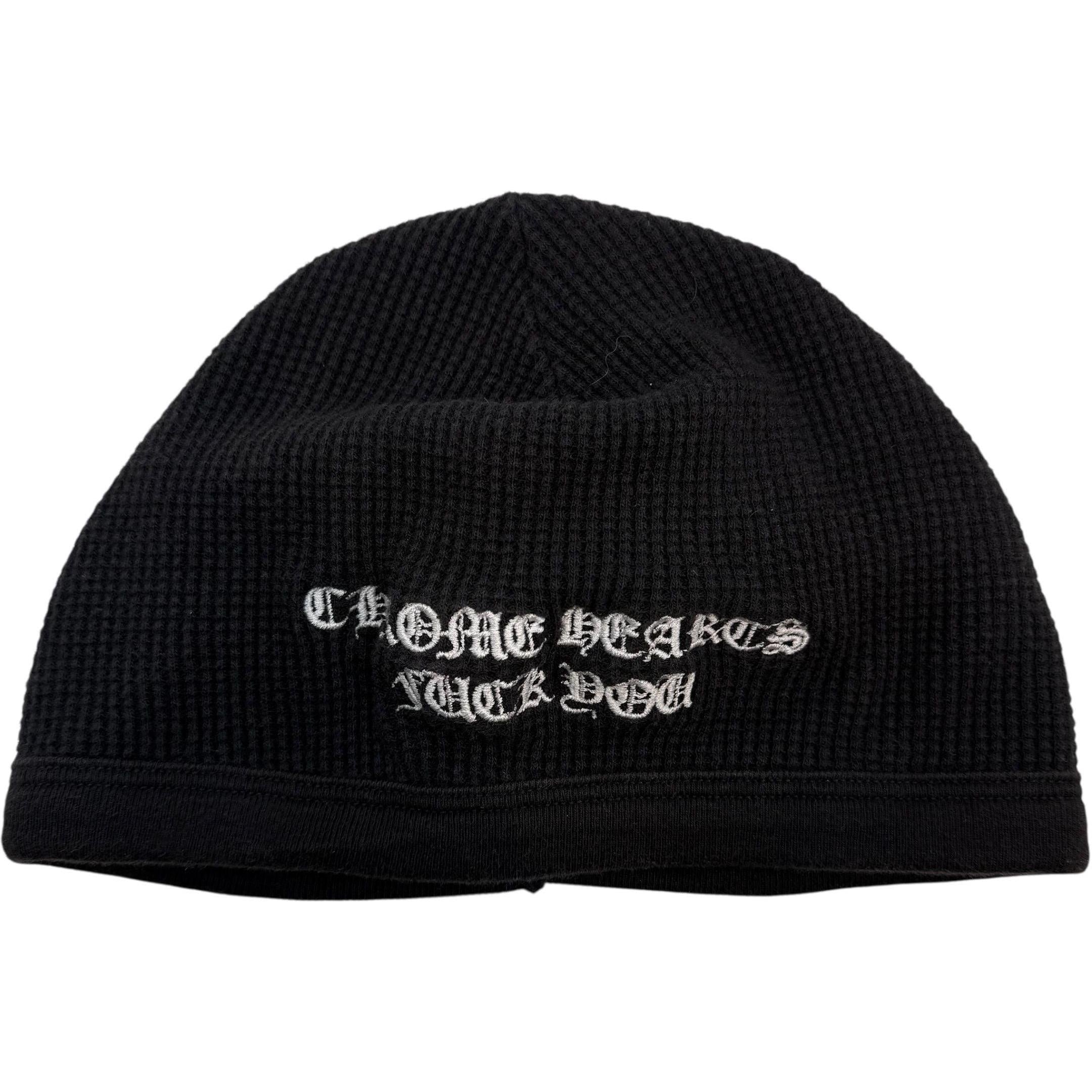 Chrome Hearts Vintage Fuck You Skullcap Beanie Black - Used