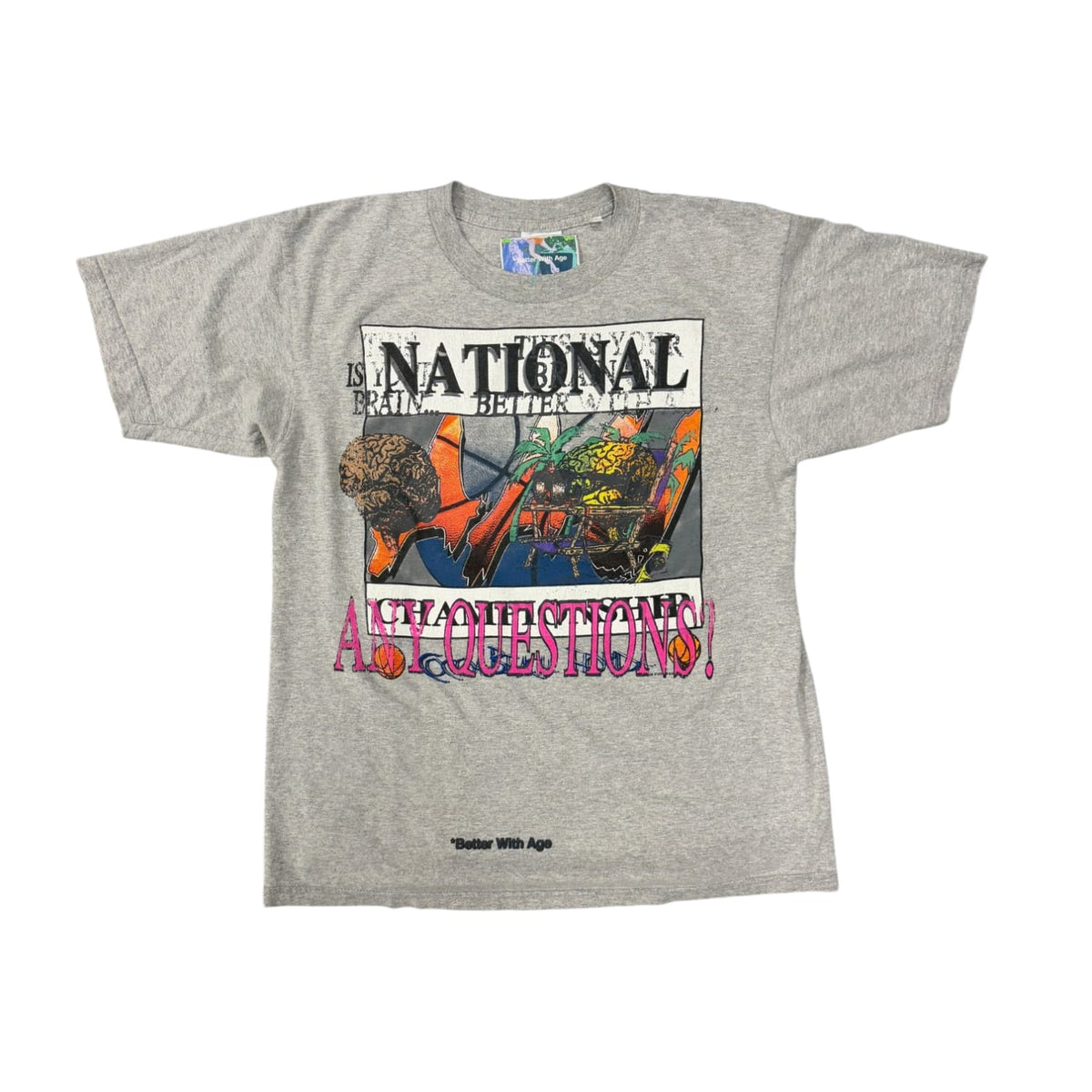 Better With Age Mush National Graphic Tee Grey