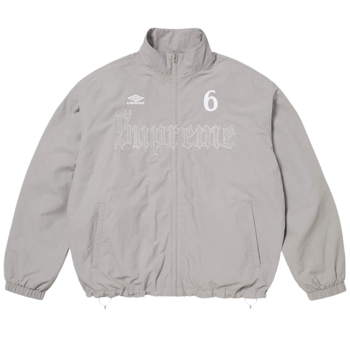 Supreme x Umbro Rhinestone Track Jacket 'Light Grey'