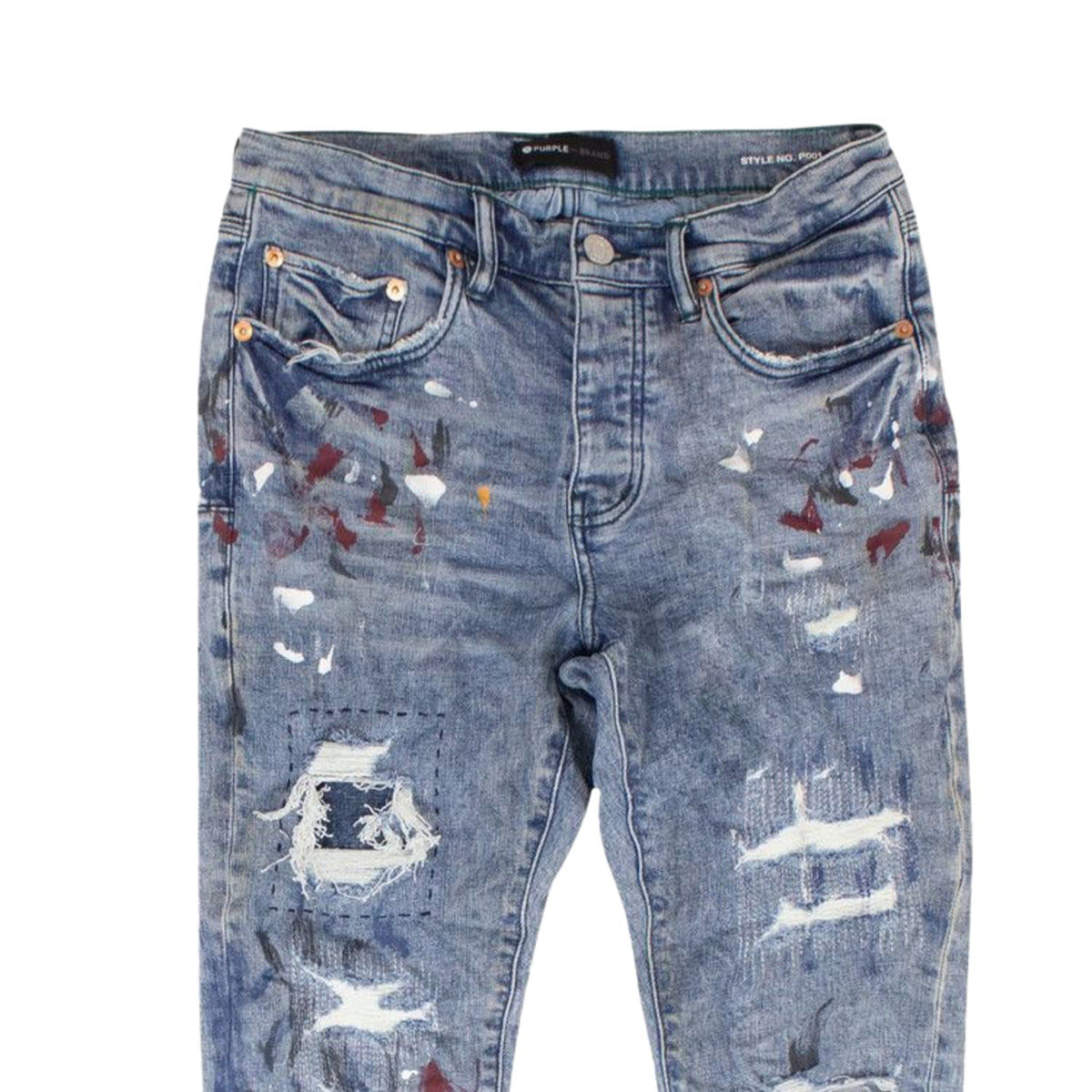 PURPLE BRAND Paint Repair Jeans 'Indigo'