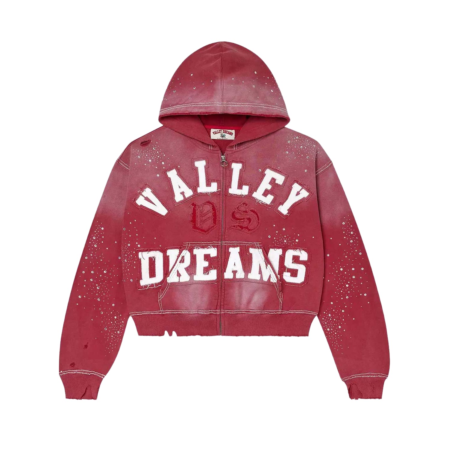 Vale Forever Classico Zip Up Hoodie Ruby