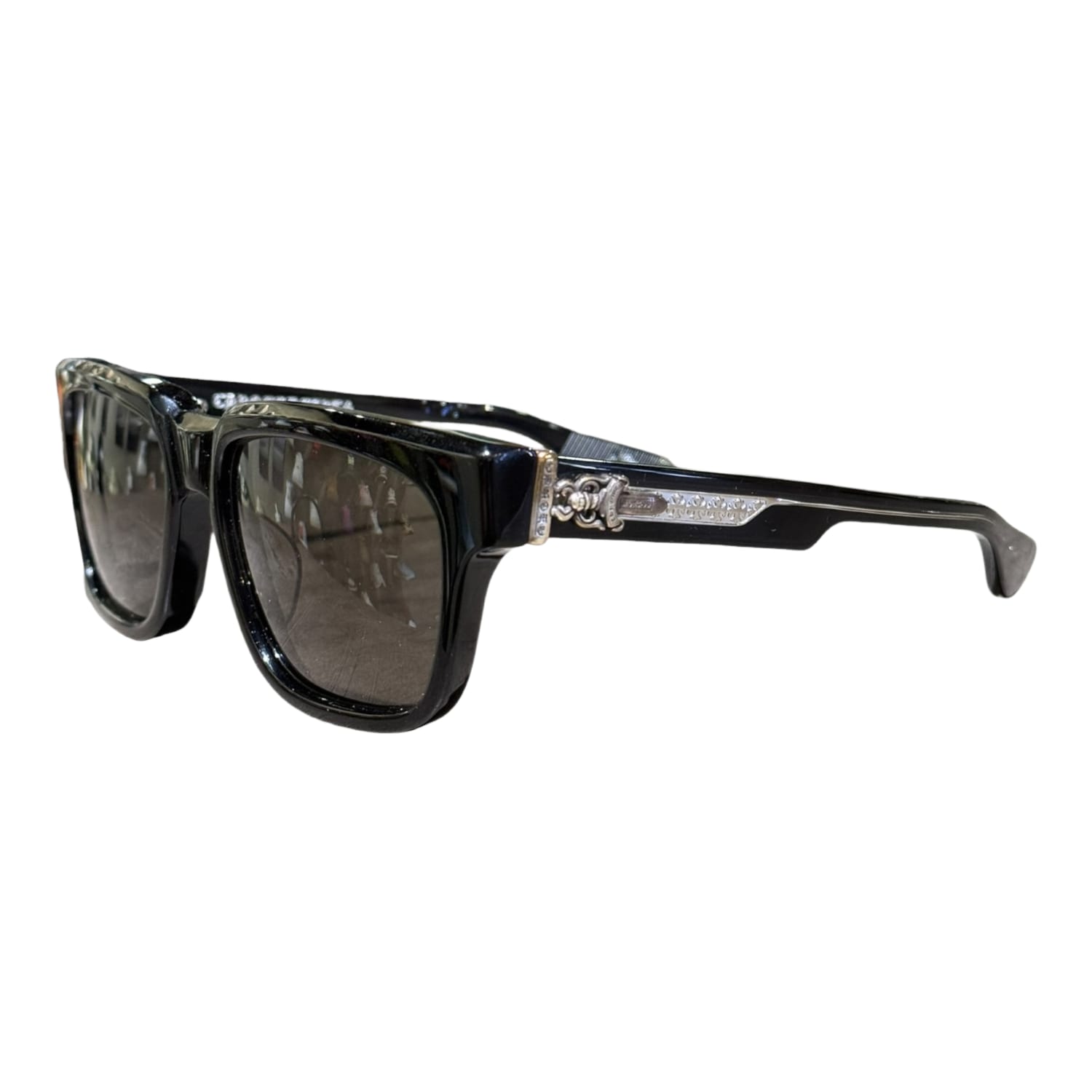 Chrome Hearts Box Officer Black/Silver Sunglasses