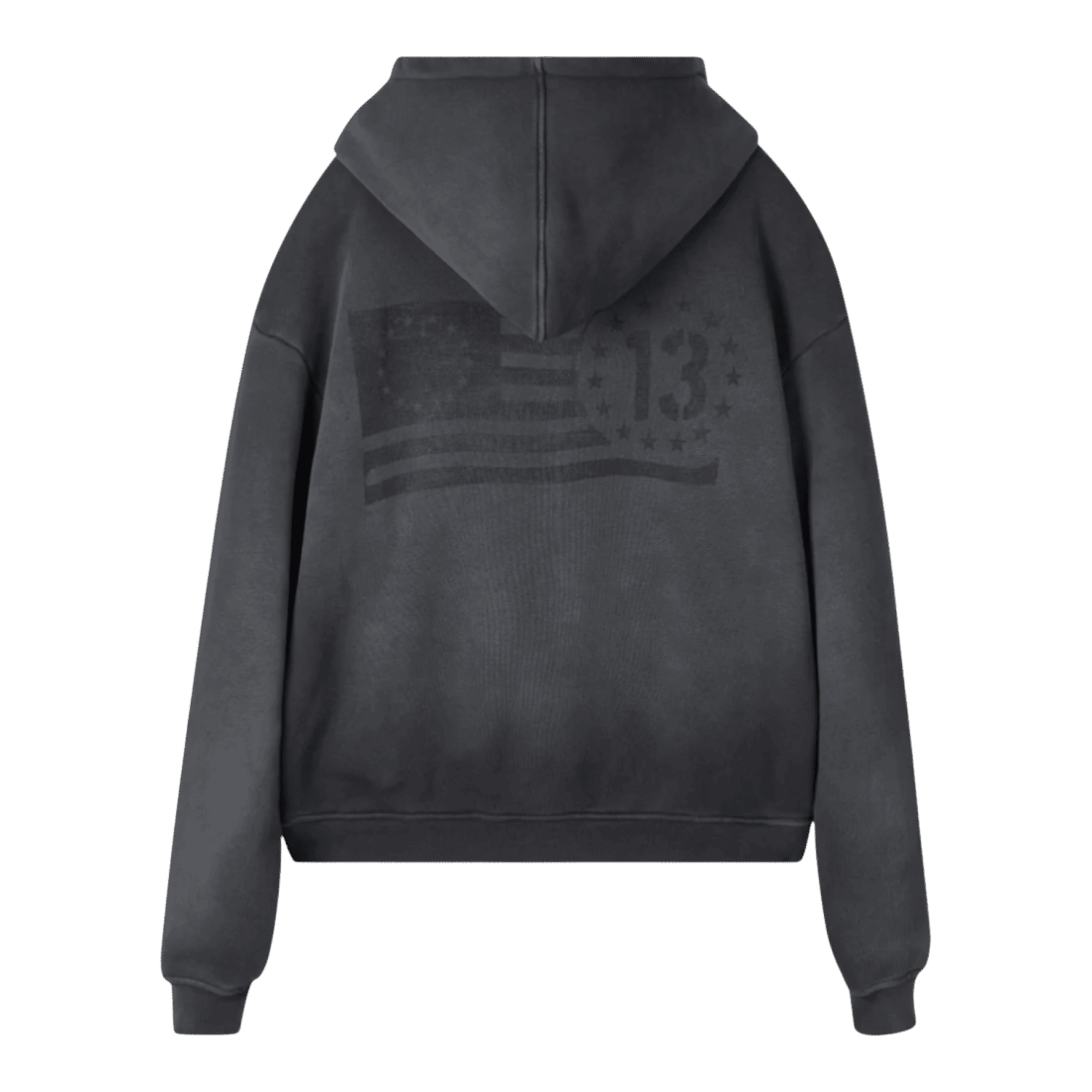 Thirteen Studios Faded Black Flag Hoodie