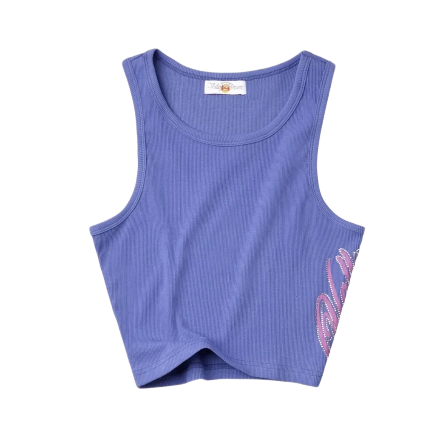 Vale Forever Bling Tank Top Blue