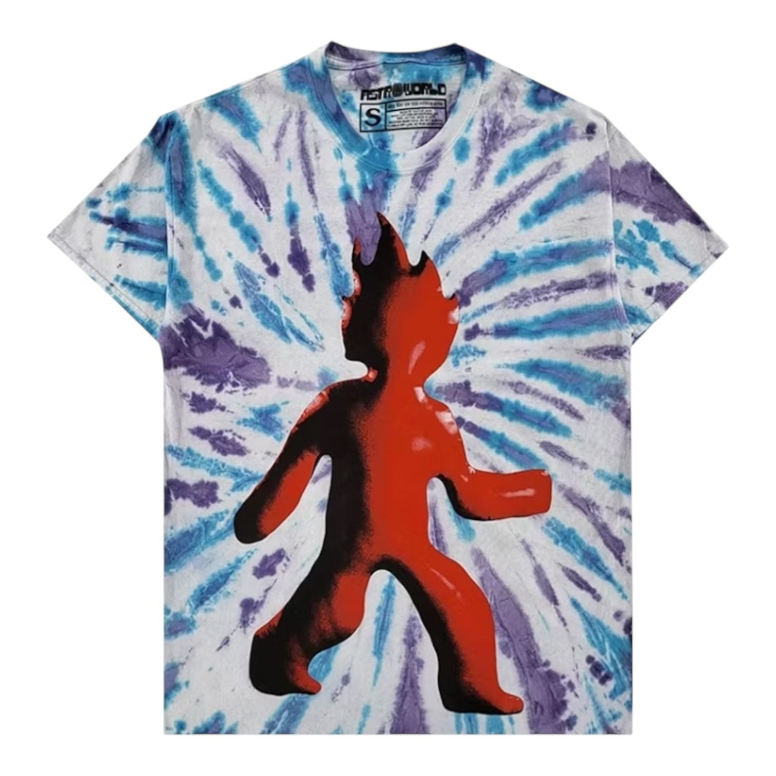 Travis Scott Astrofest Flame T-shirt Tie Dye
