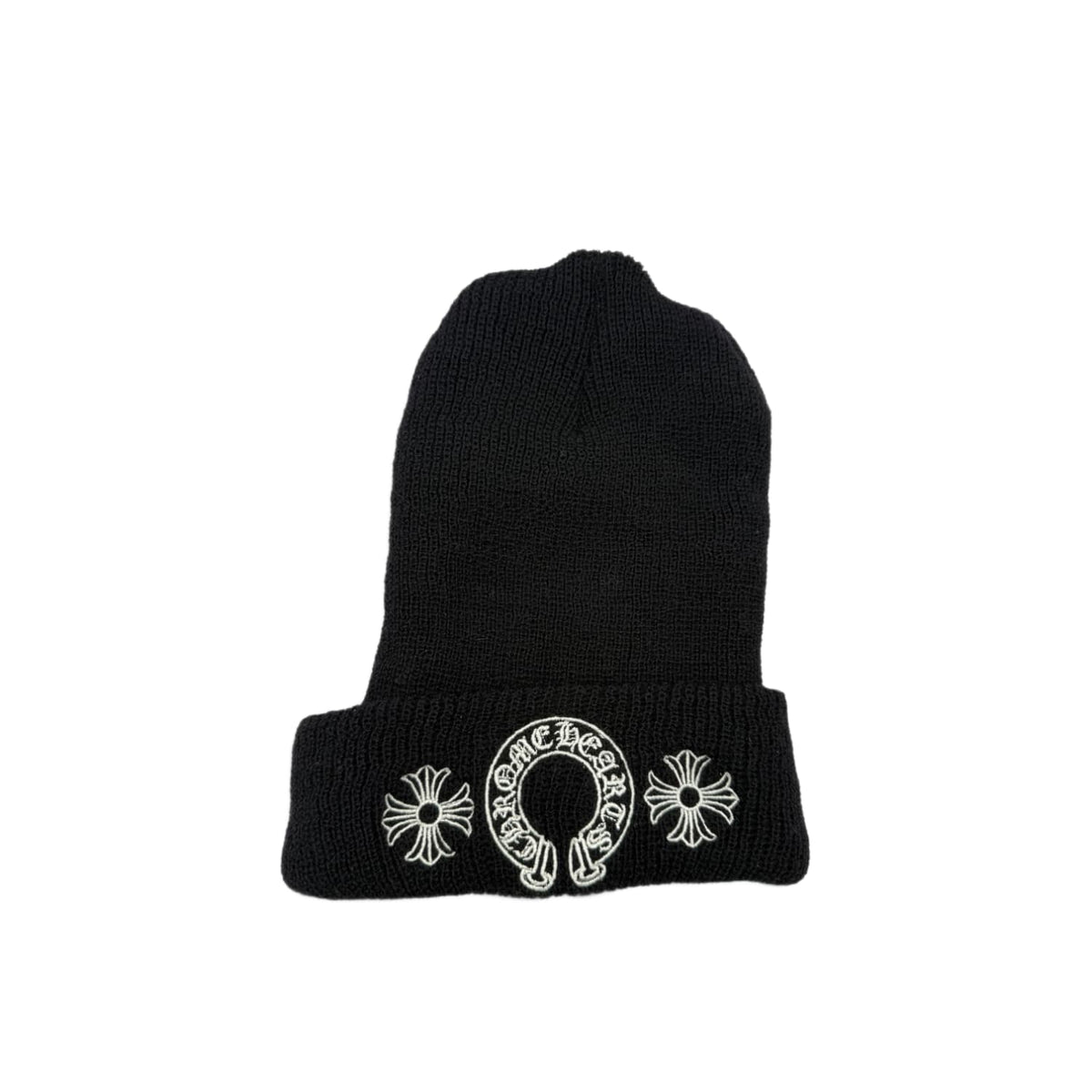 Chrome Hearts Horseshoe Logo Beanie Black