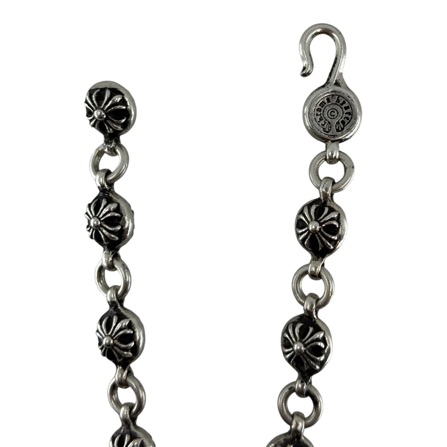 Chrome Hearts Silver Cross Ball Bracelet - 10 Links