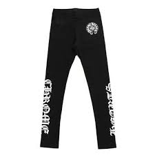 Chrome Hearts Women's Black Horseshoe Leggings