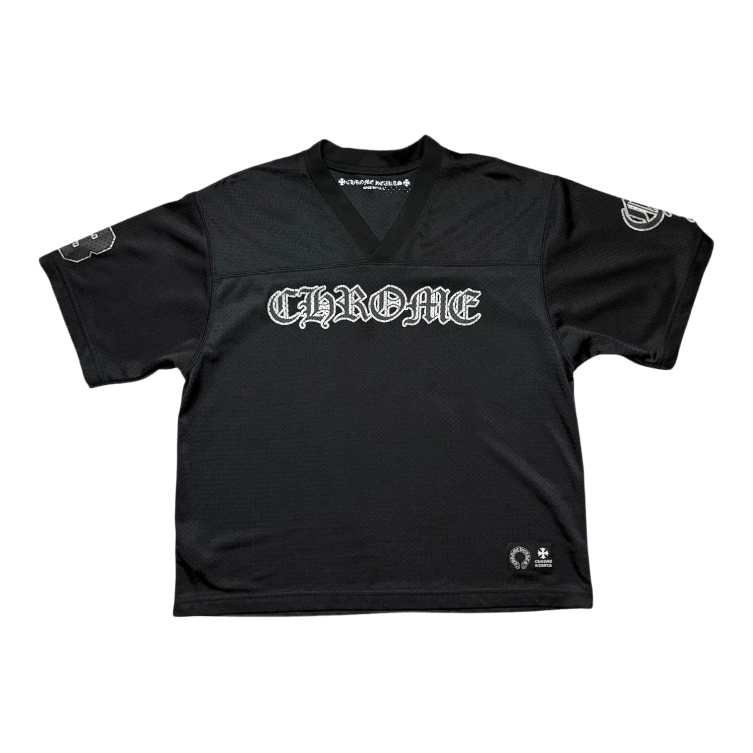 Chrome Hearts Mesh Stadium Football Jersey Black