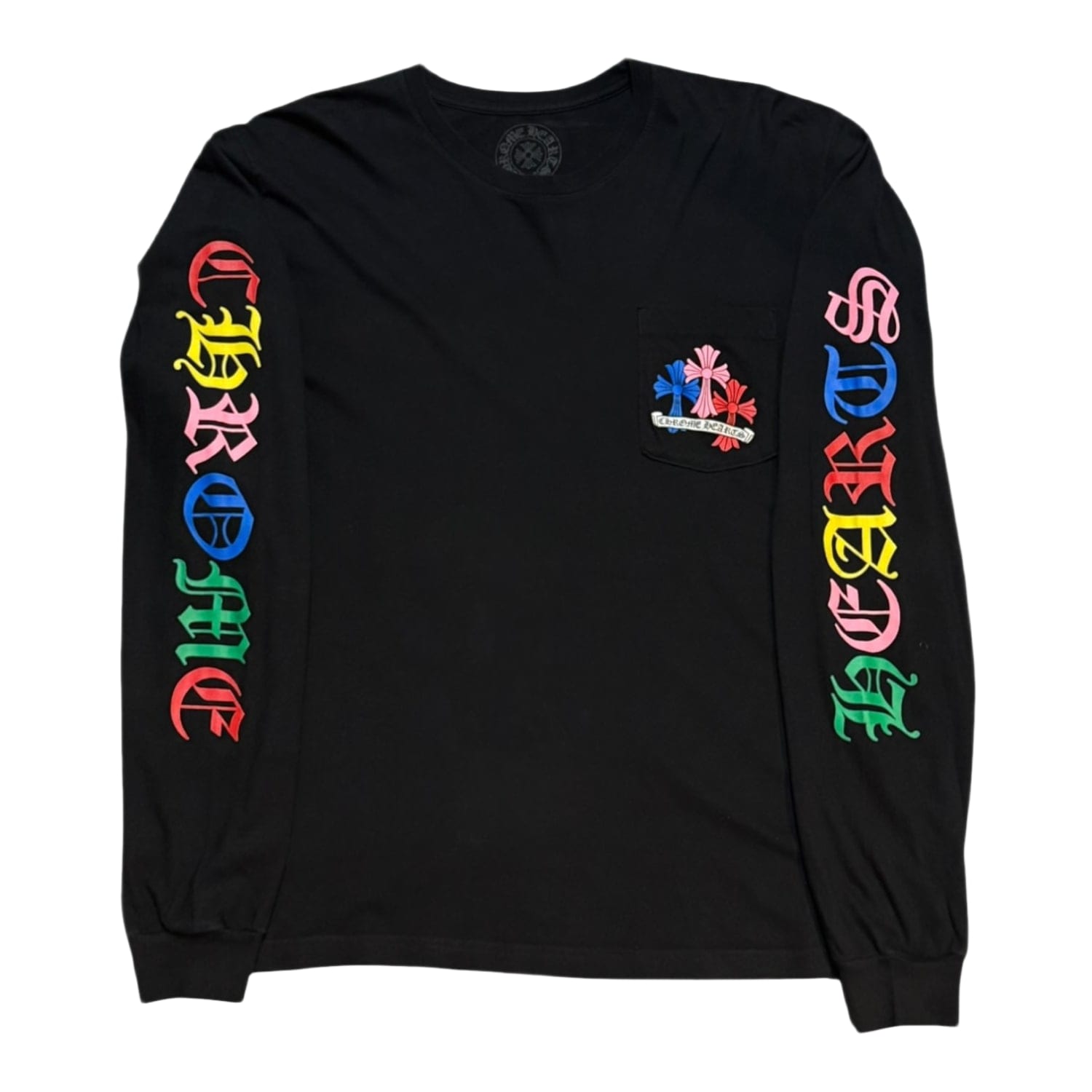 Chrome Hearts Multi Color Cross Cemetery L/S T-shirt Black