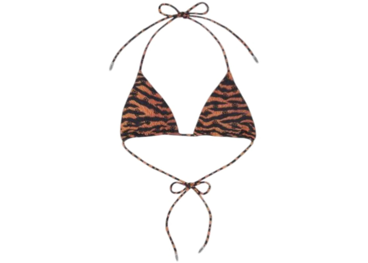 Chrome Hearts x DIB Orange Tiger Bikini Top Orange Tiger CH Dagger Print