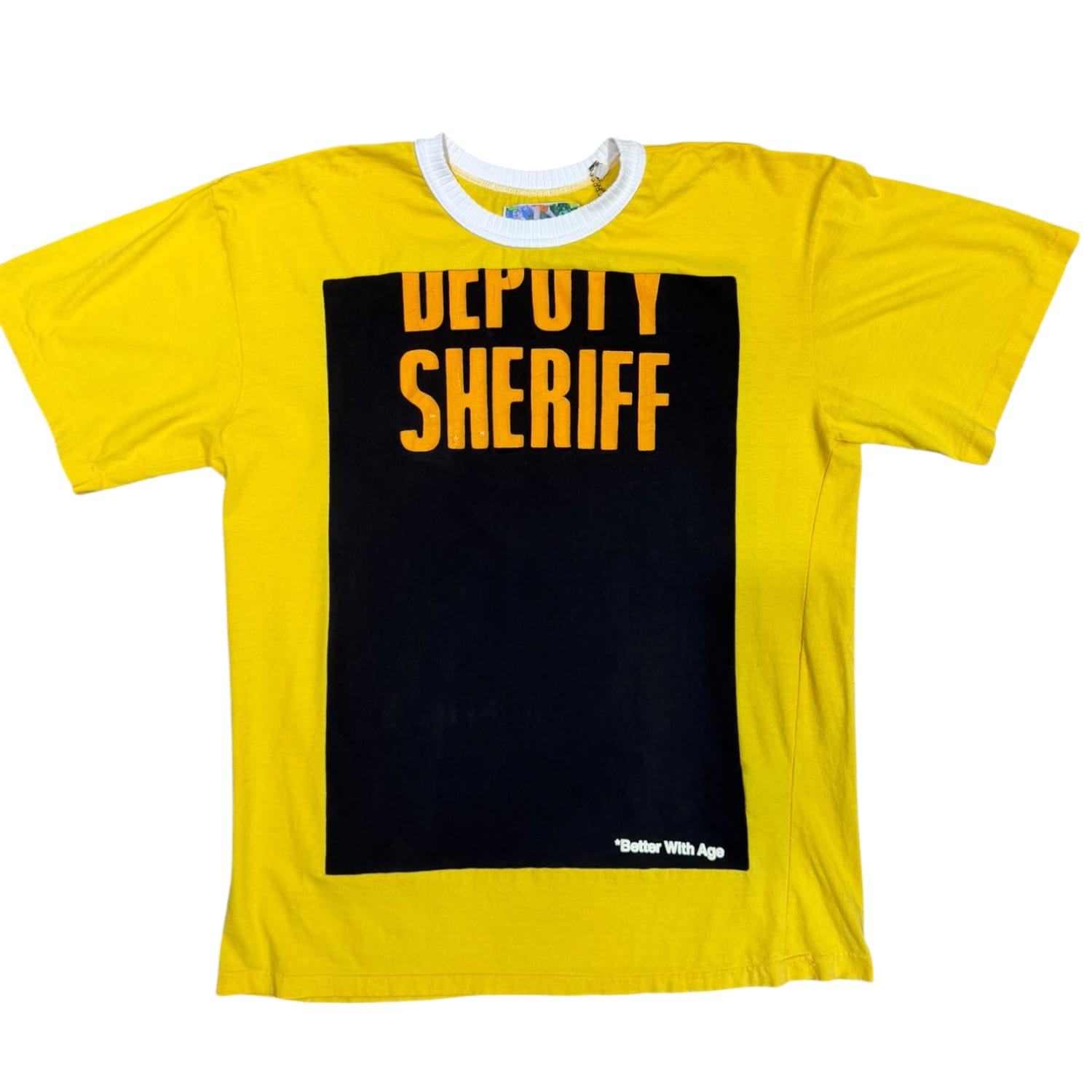 Better with Age Deputy Sheriff T-Shirt Yellow