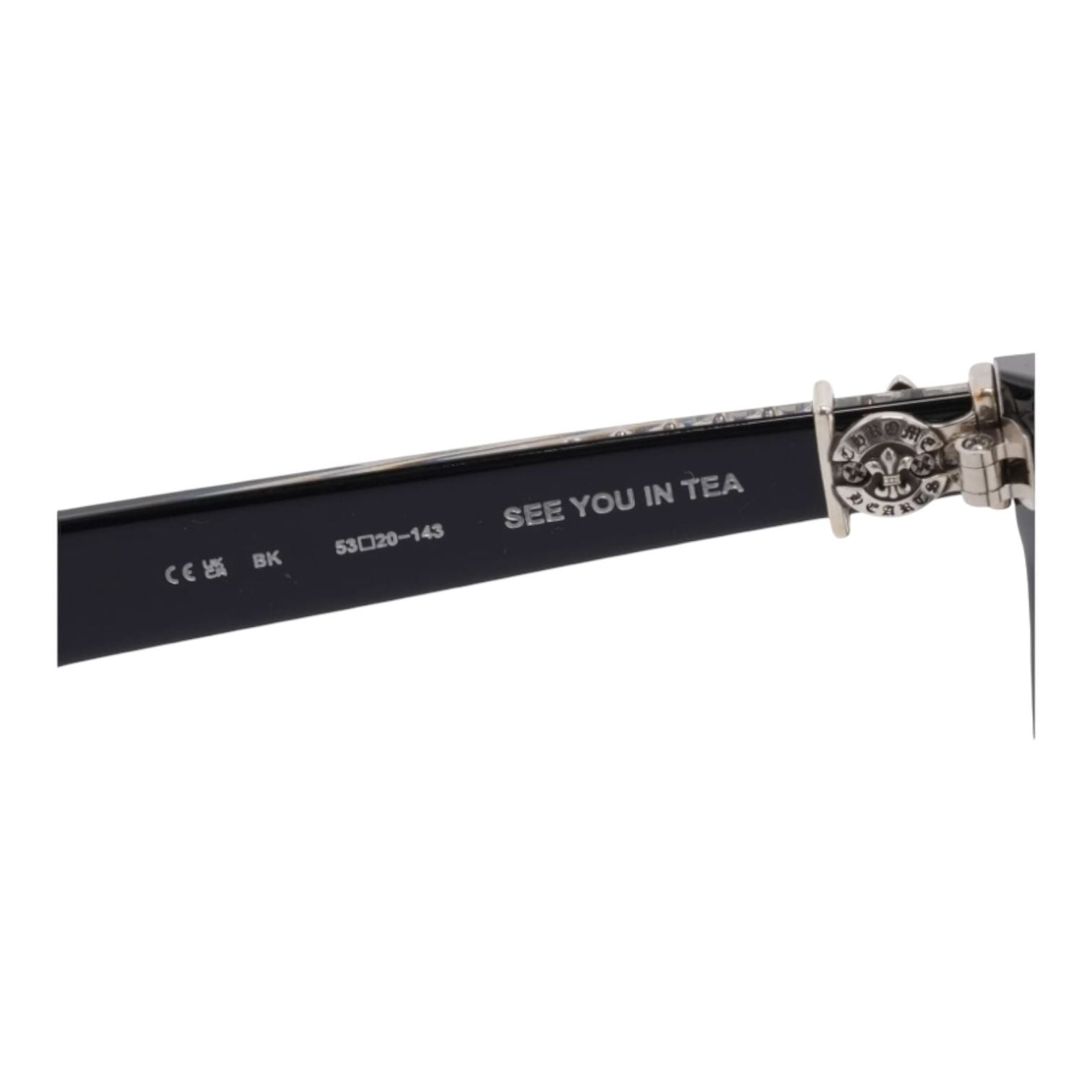 Chrome Hearts See You In Tea Black/Silver Glasses