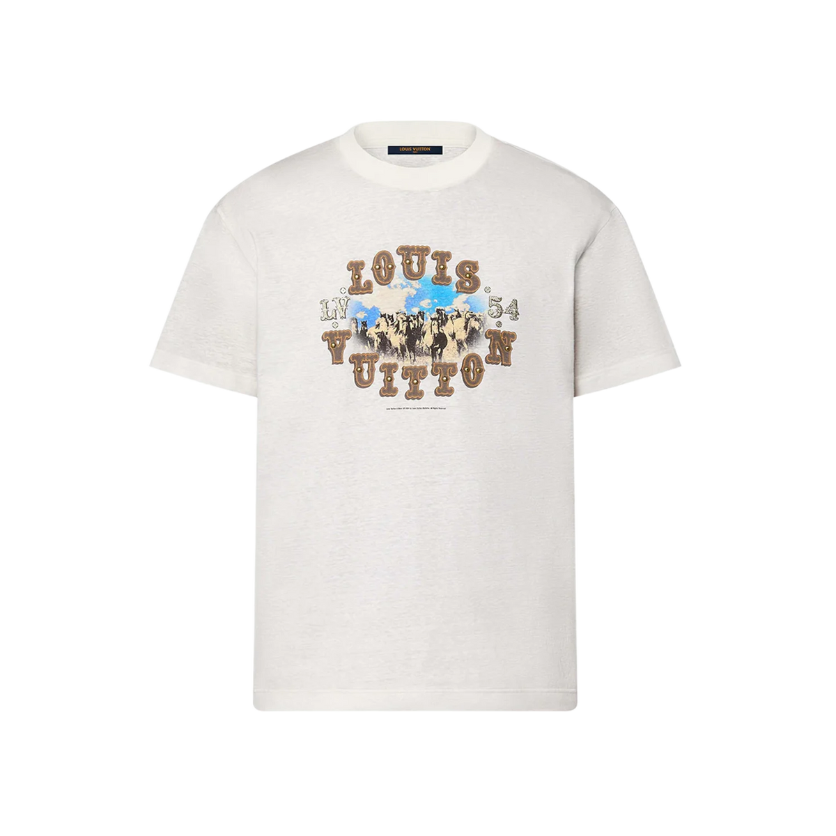Louis Vuitton Western Graphic T-Shirt Milky White