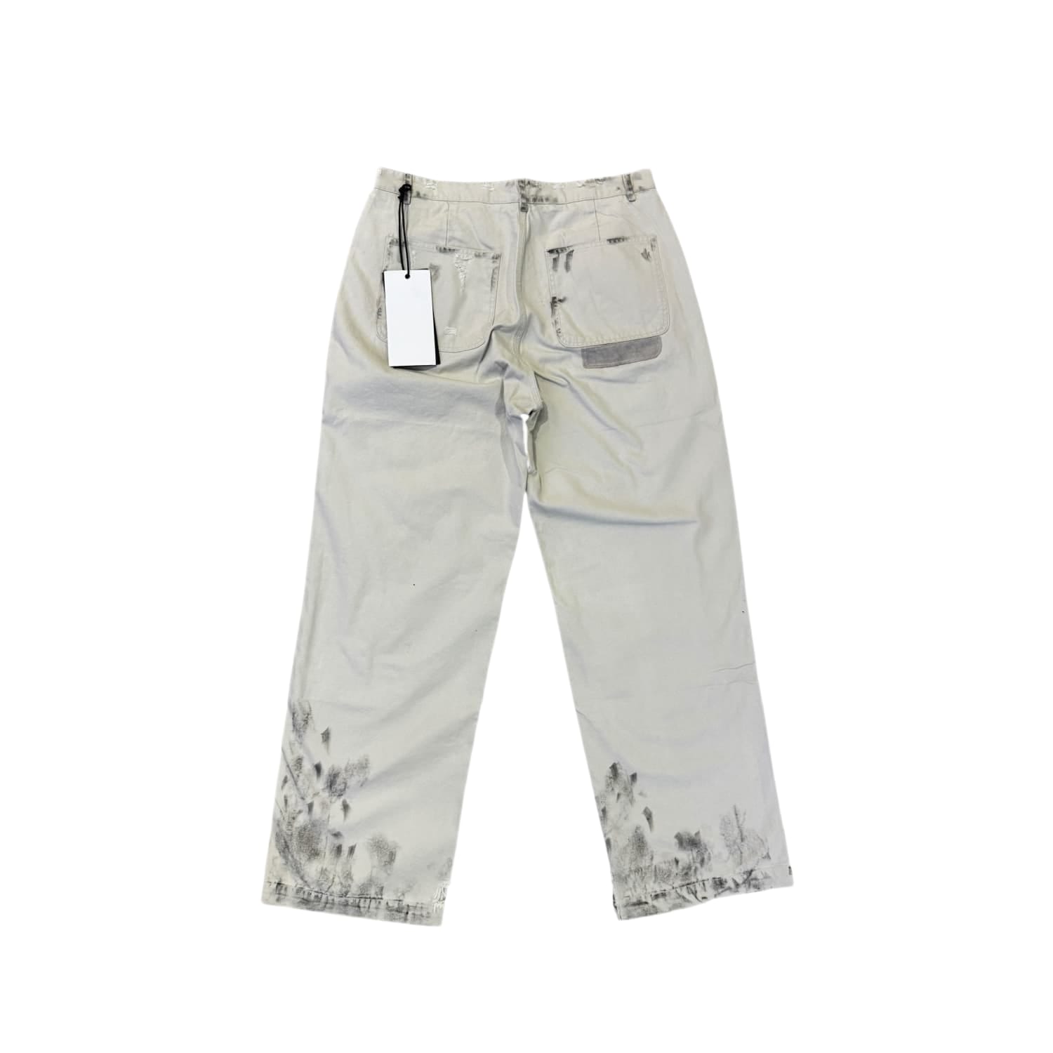 Richill Melancholy Dirty Suede Panelled Straight Trouser