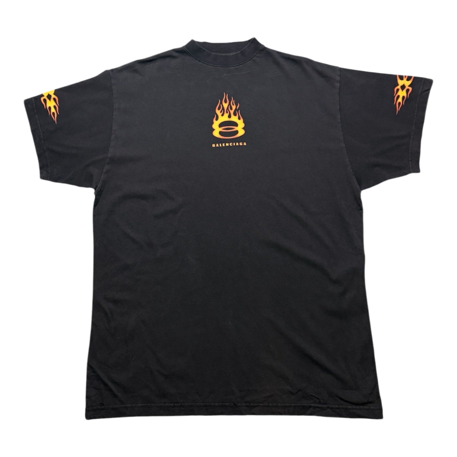 Balenciaga Burning Unity Tee Black