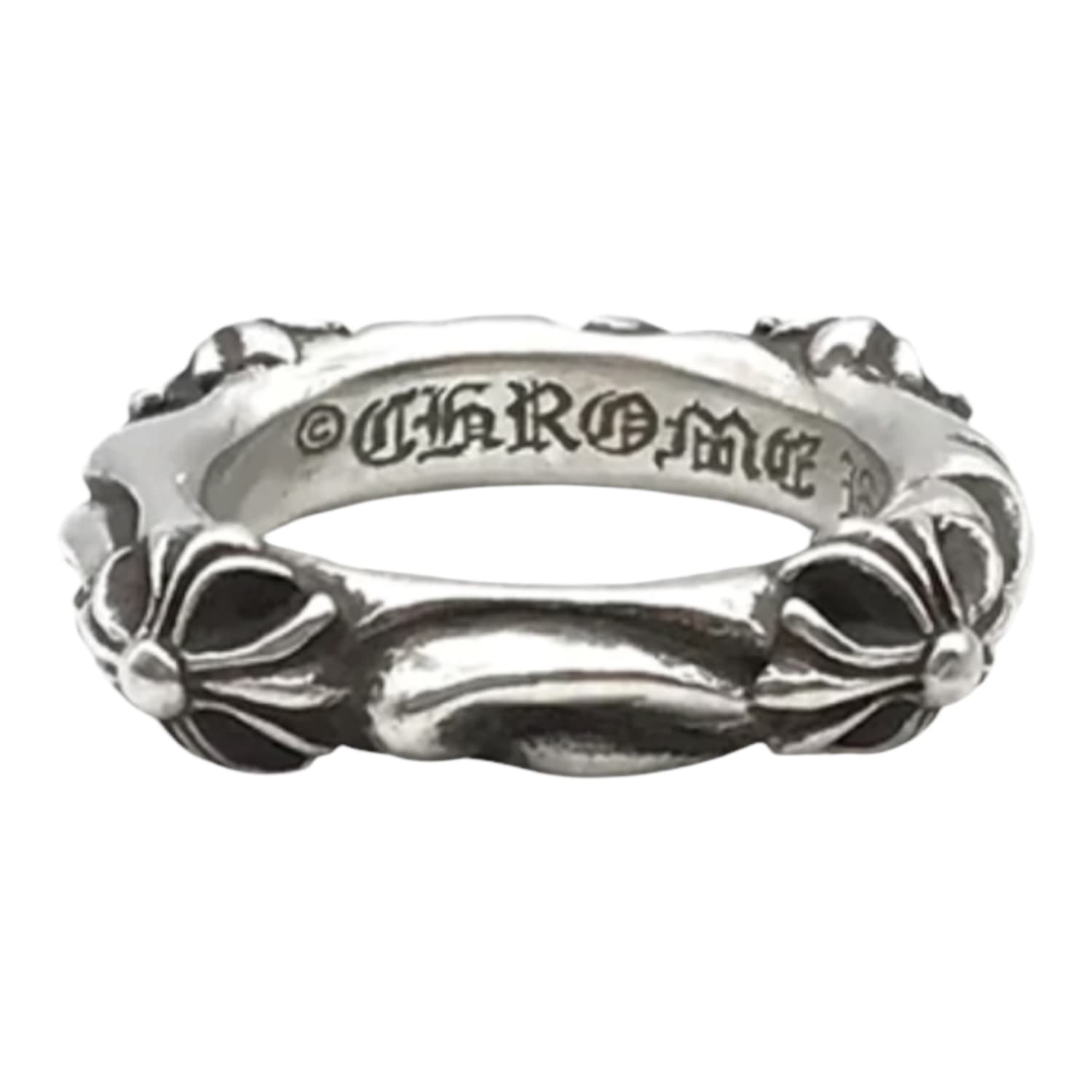 Chrome Hearts Silver SBT Ring - US Size 11
