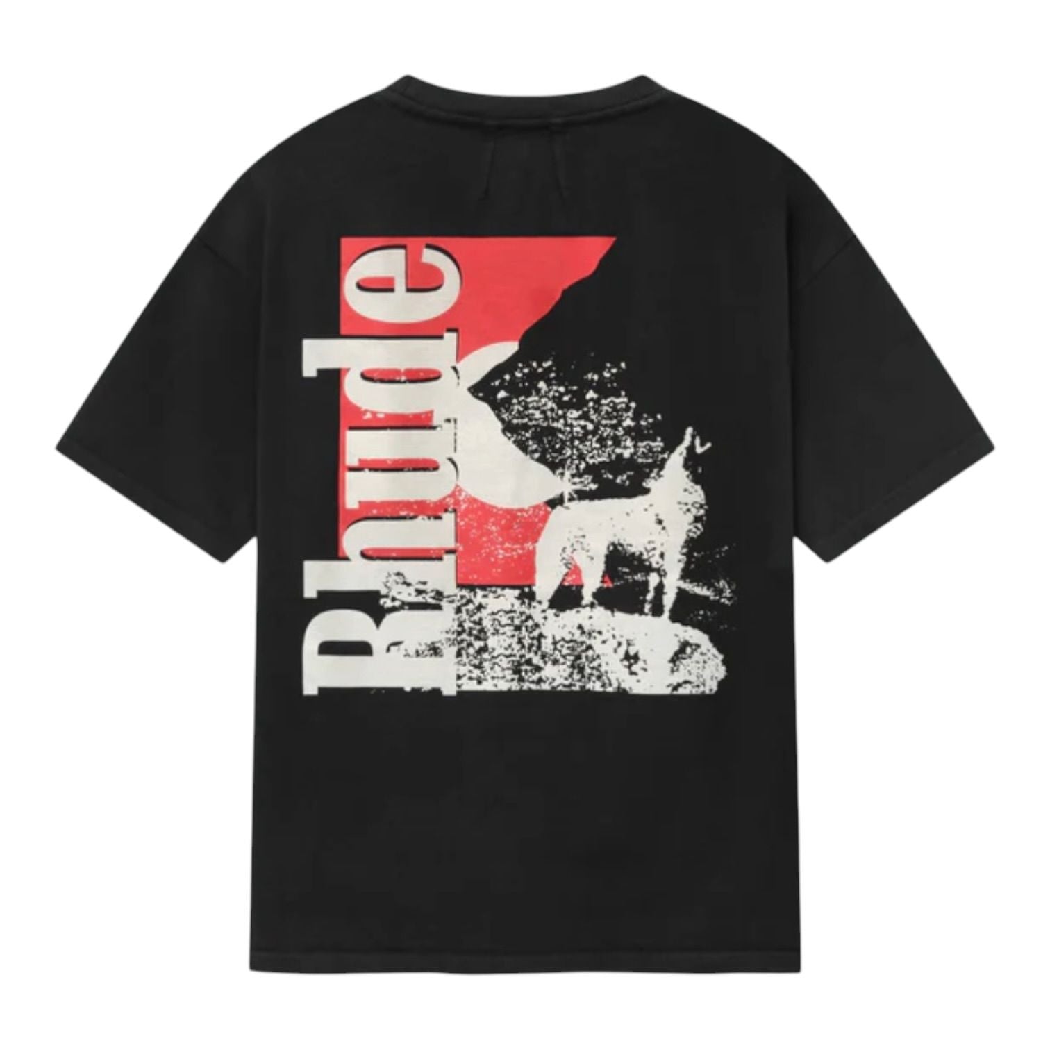Rhude Moonlight Pocket T-Shirt Black Red