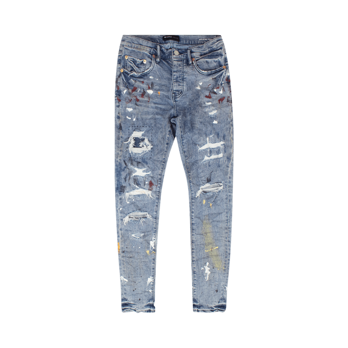 PURPLE BRAND Paint Repair Jeans 'Indigo'
