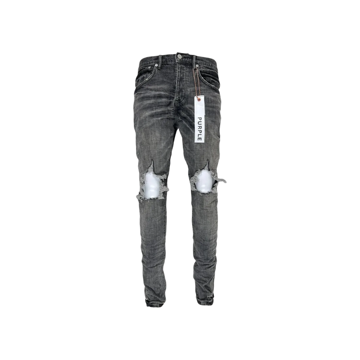 Purple Brand Grey Dirty Blowout Jean Black