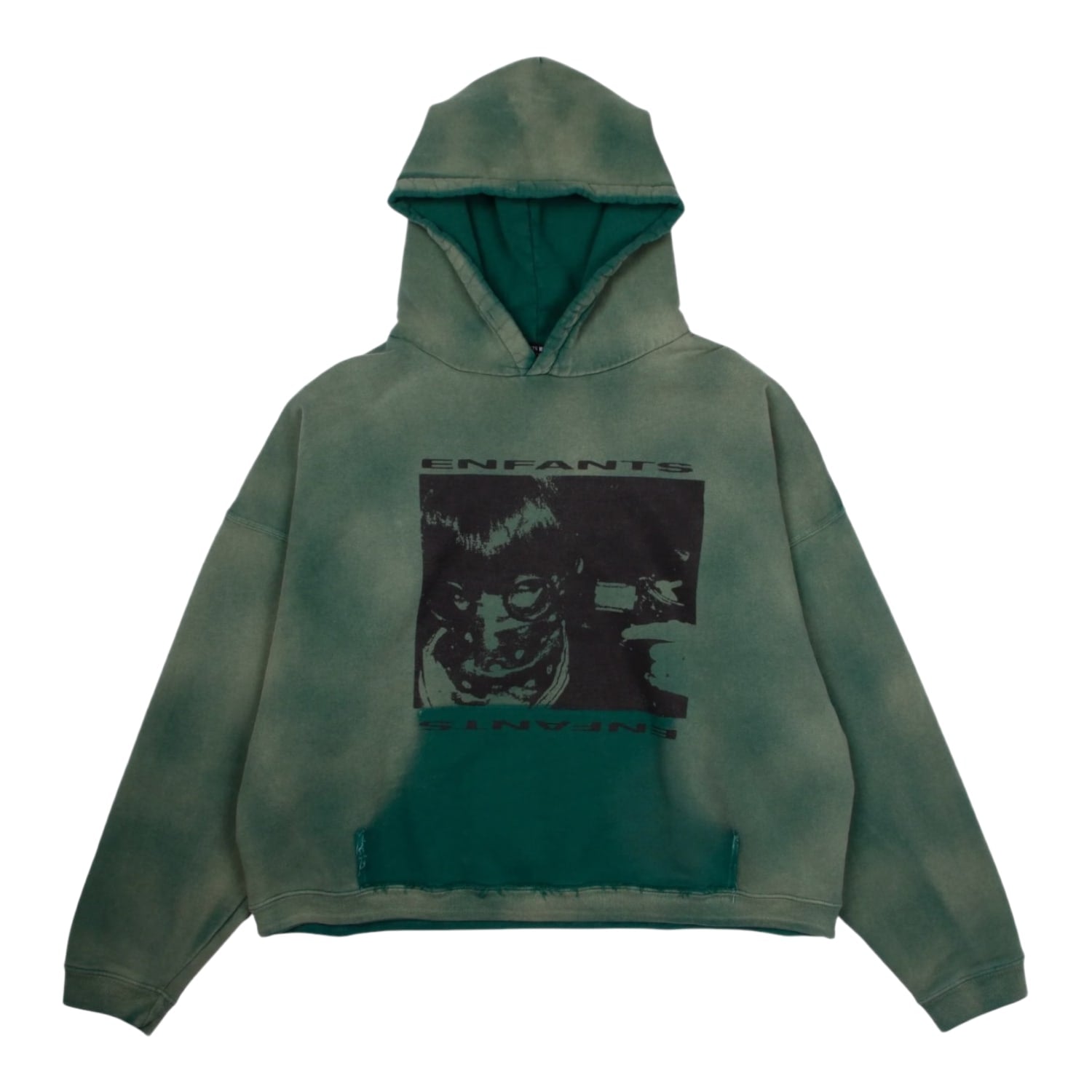 Enfants Riches Déprimés Girl/Gun Hoodie Faded Green/Black