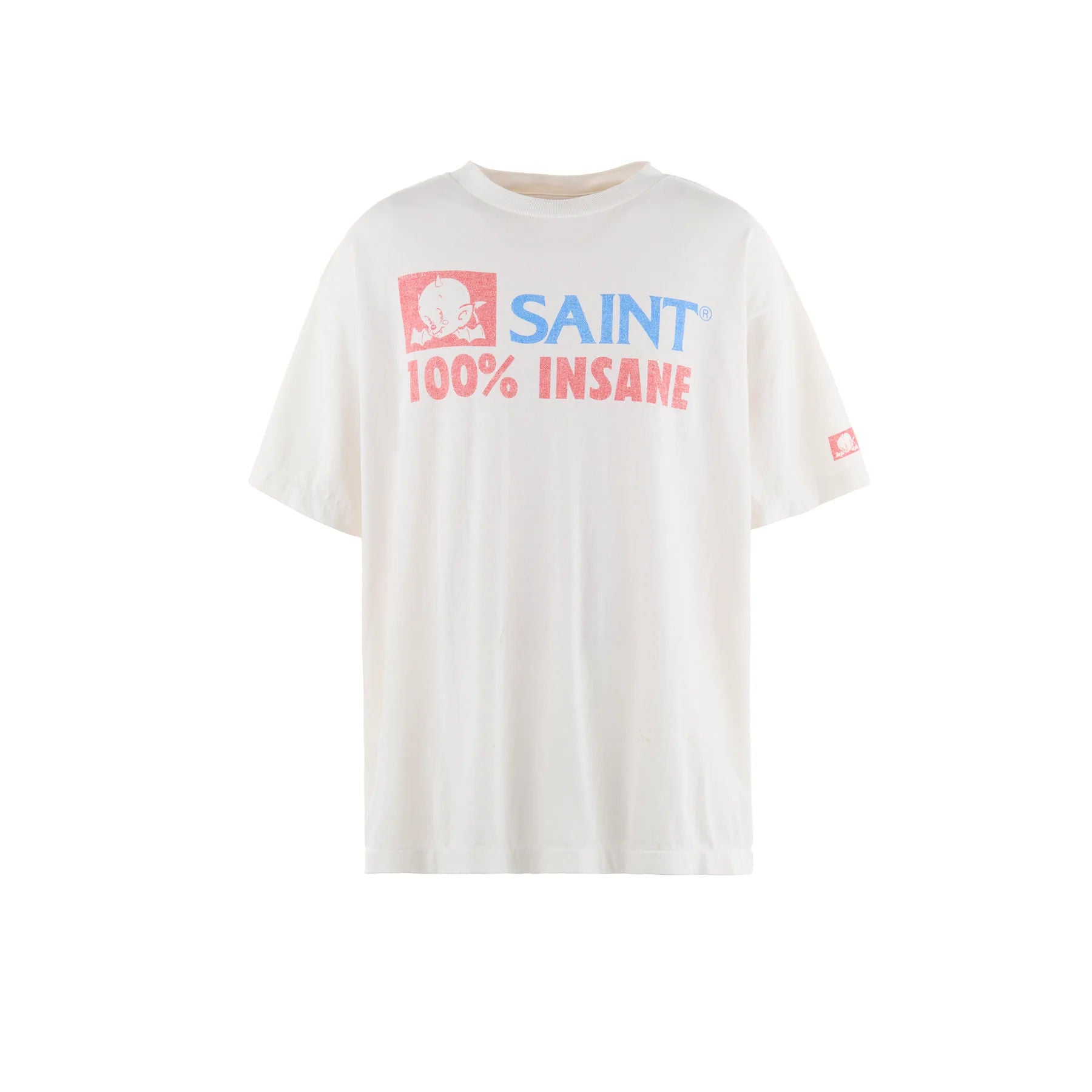 Saint Michael 100% Insane T-Shirt White