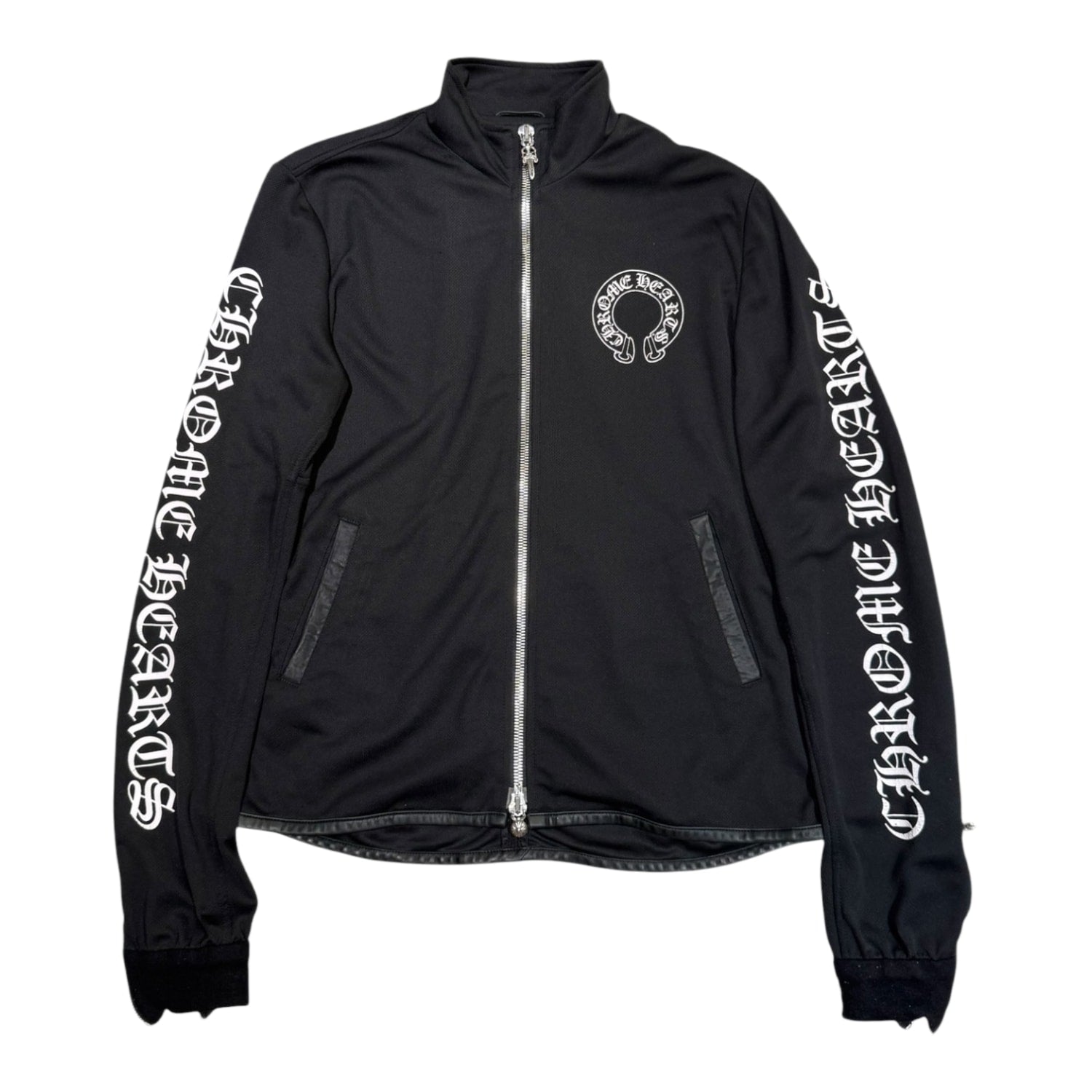 Chrome Hearts Horseshoe Logo Track Jacket Black/White