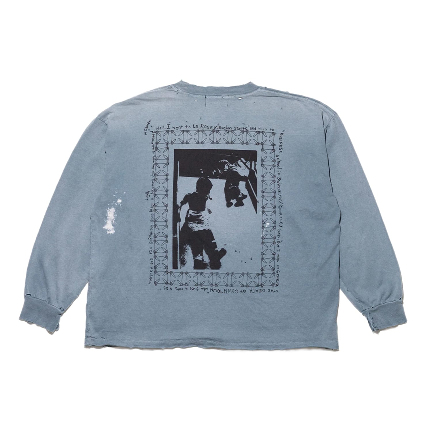 Enfants Riches Déprimés Boy In Chains L/S T-shirt Faded Blue