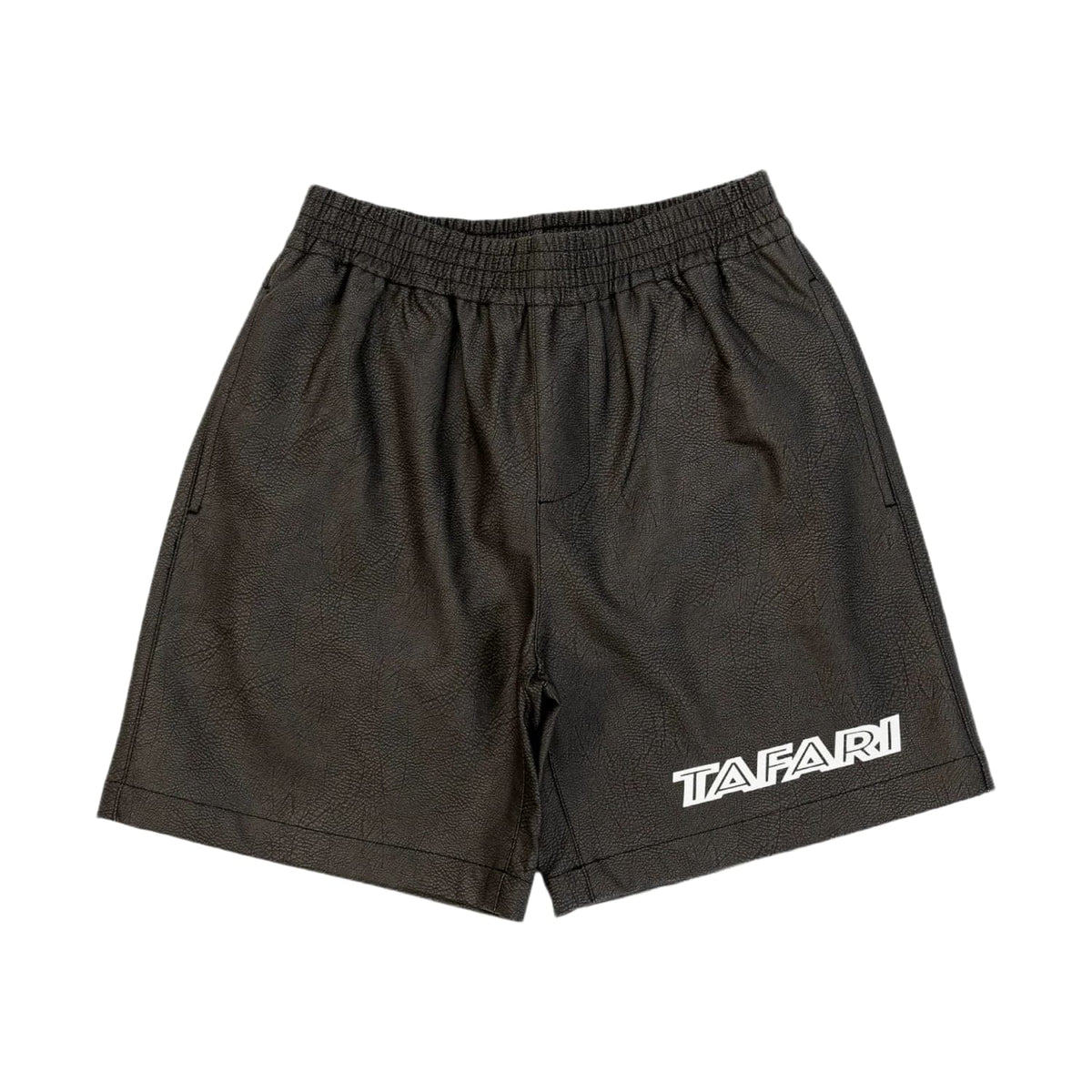 Tafari Leather Shorts Black