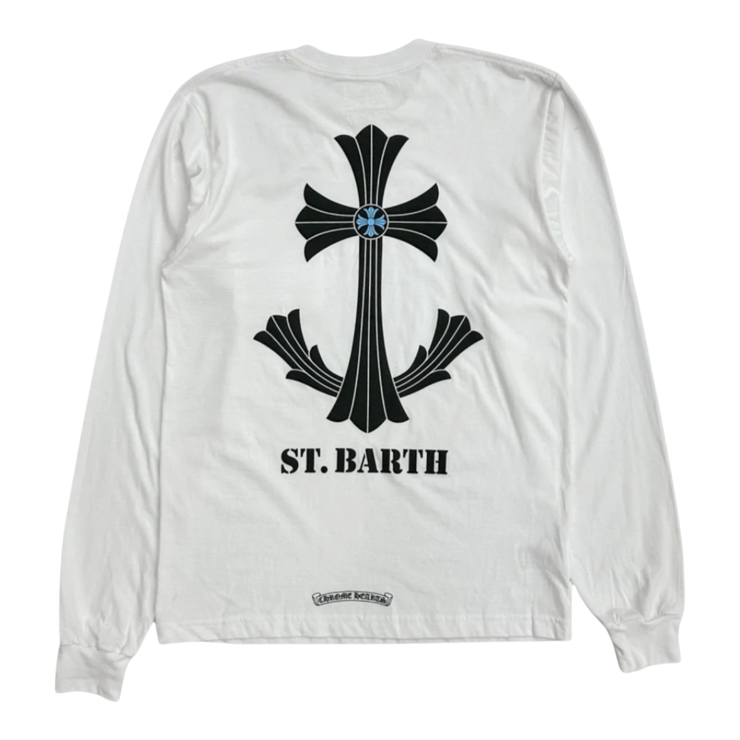 Chrome Hearts St. Barths Exclusive Anchor L/S T-Shirt White/Blue