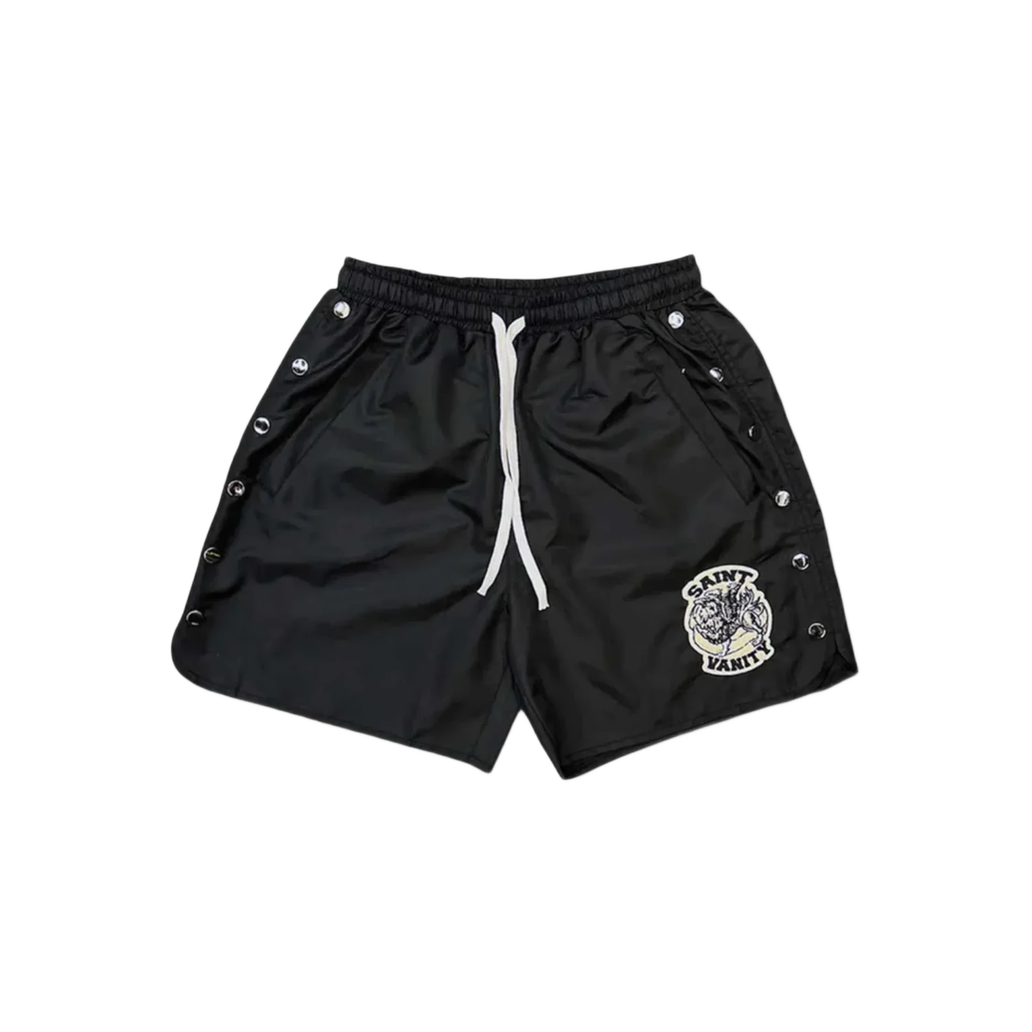 Saint Vanity Nylon Shorts Black