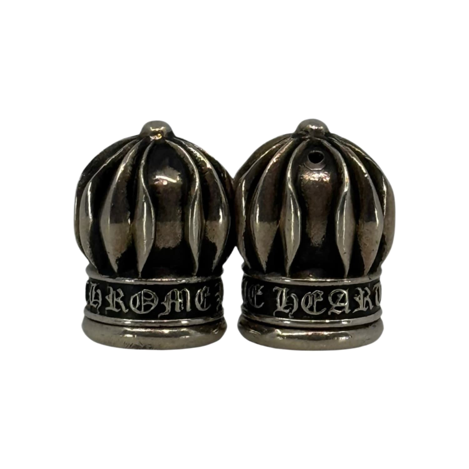 Chrome Hearts Silver Salt and Pepper Shakers