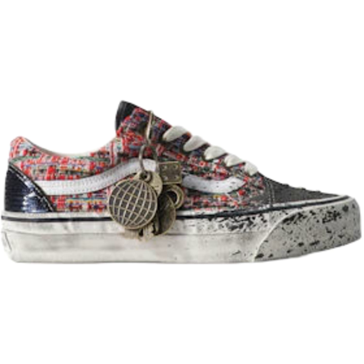 Vans Premium Old Skool Charms Red Black