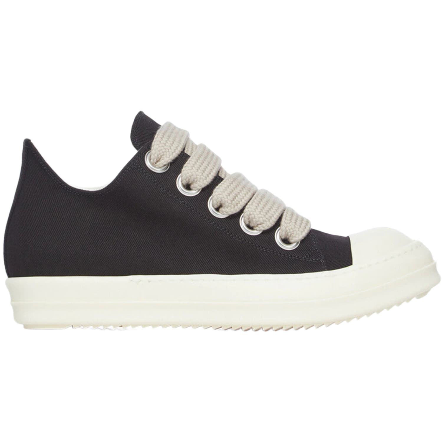 Rick Owens DRKSHDW Jumbolace Low Sneaks Black Milk