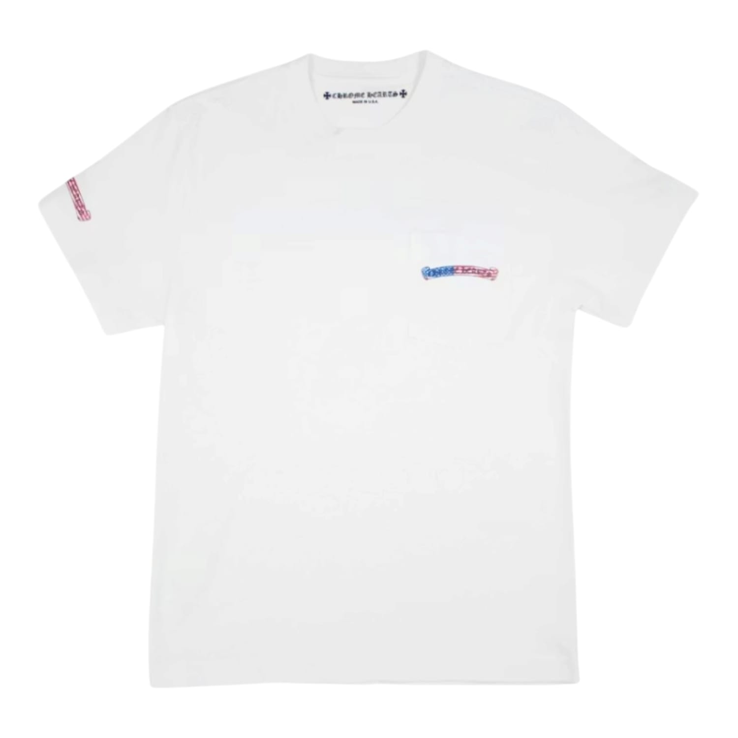 Chrome Hearts USA Scroll Logo T-Shirt White