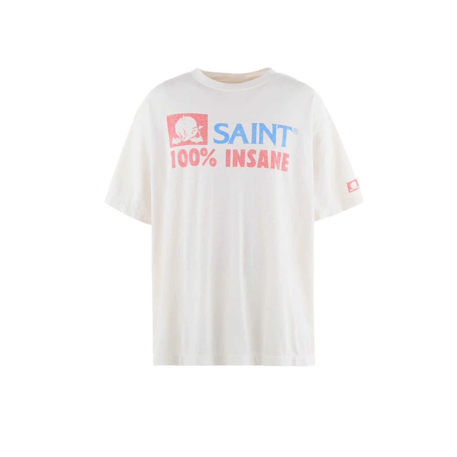 Saint Michael 100% Insane T-Shirt White