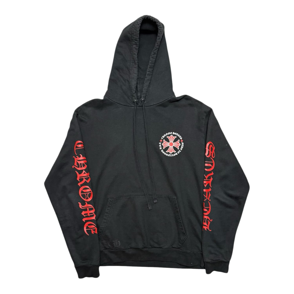 Chrome Hearts Made In Hollywood Plus Cross Hoodie Black/Red