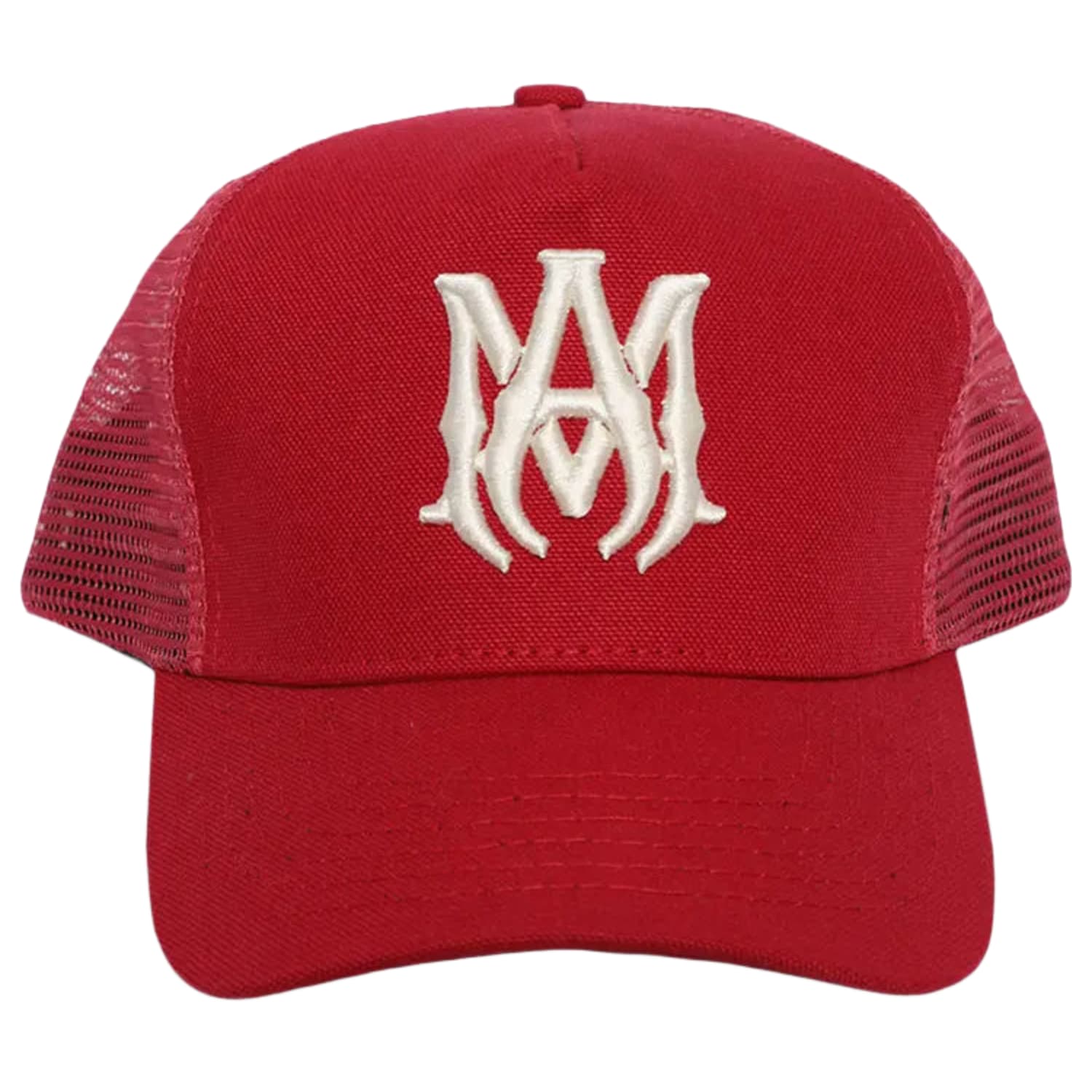Amiri MA Logo Trucker Hat Red